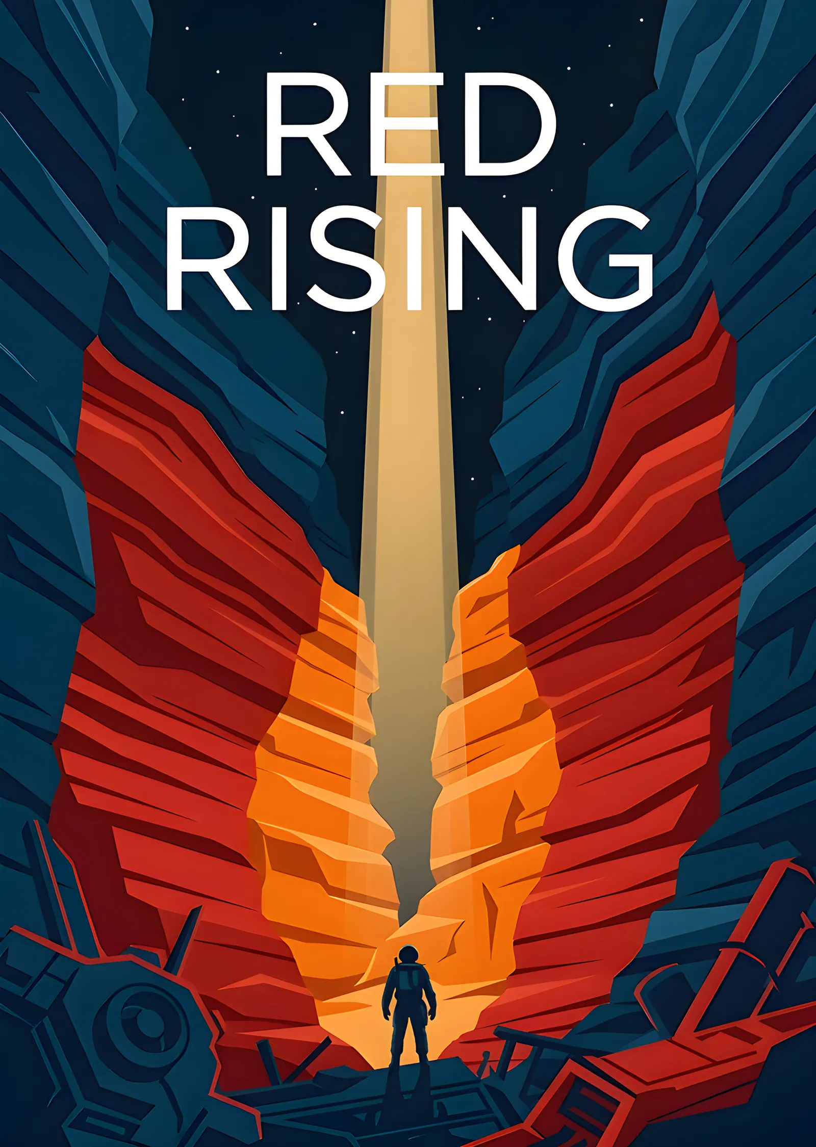 Red Rising - Kanatlı Kılıç metal tablo