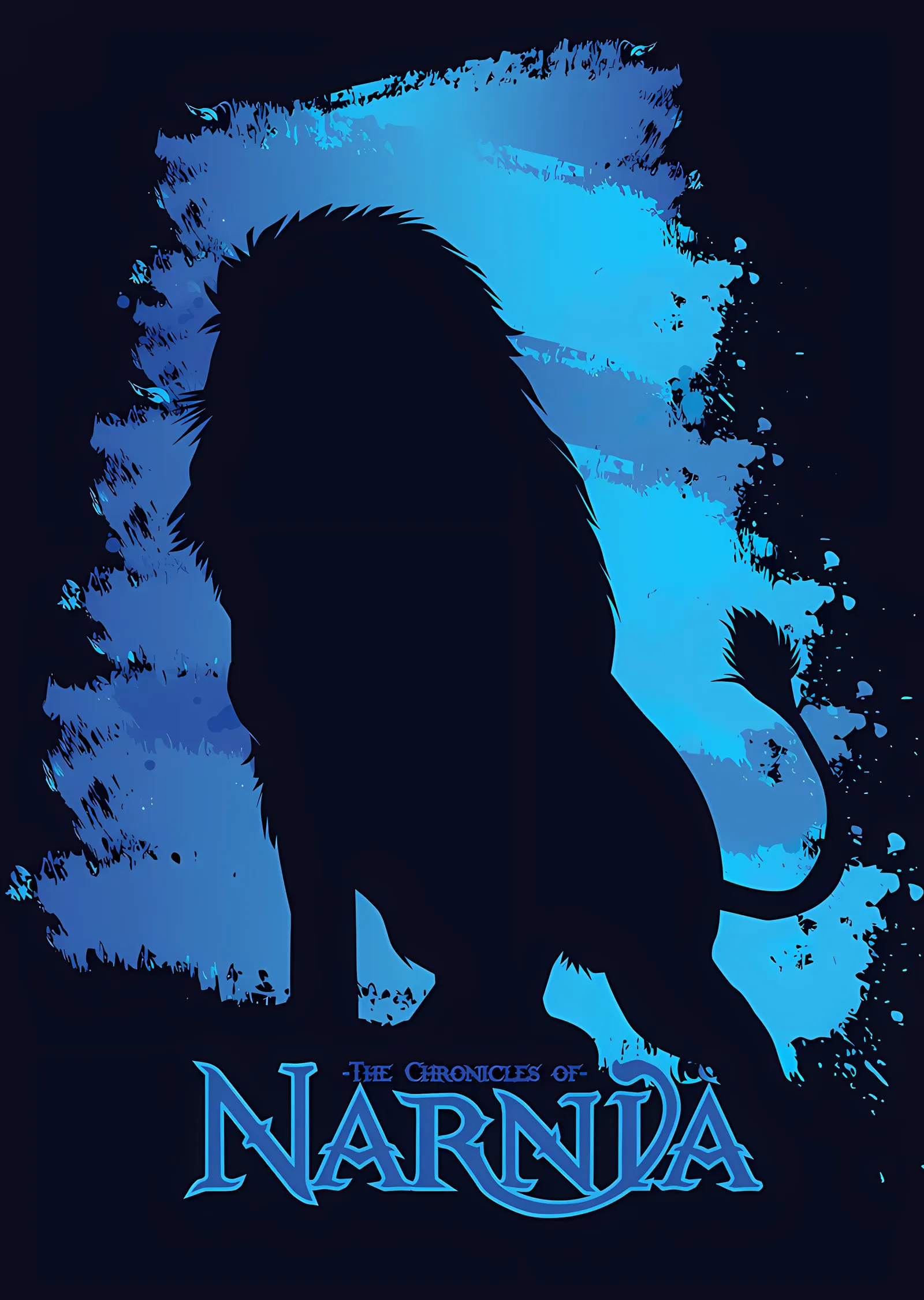 The Chronicles of Narnia: Mavi Aslan Silüeti metal tablo