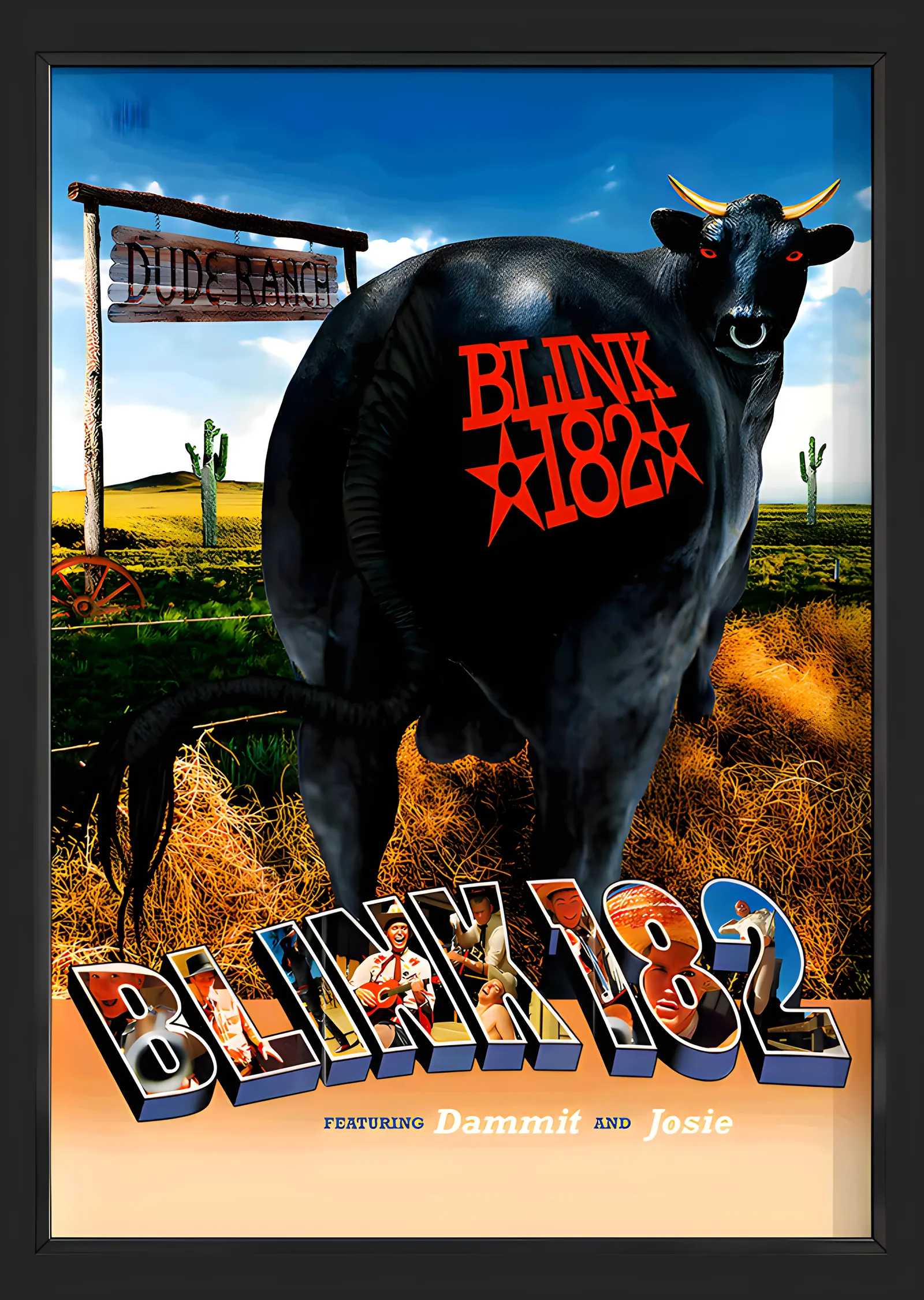 Blink-182 - Dude Ranch Boğası metal tablo