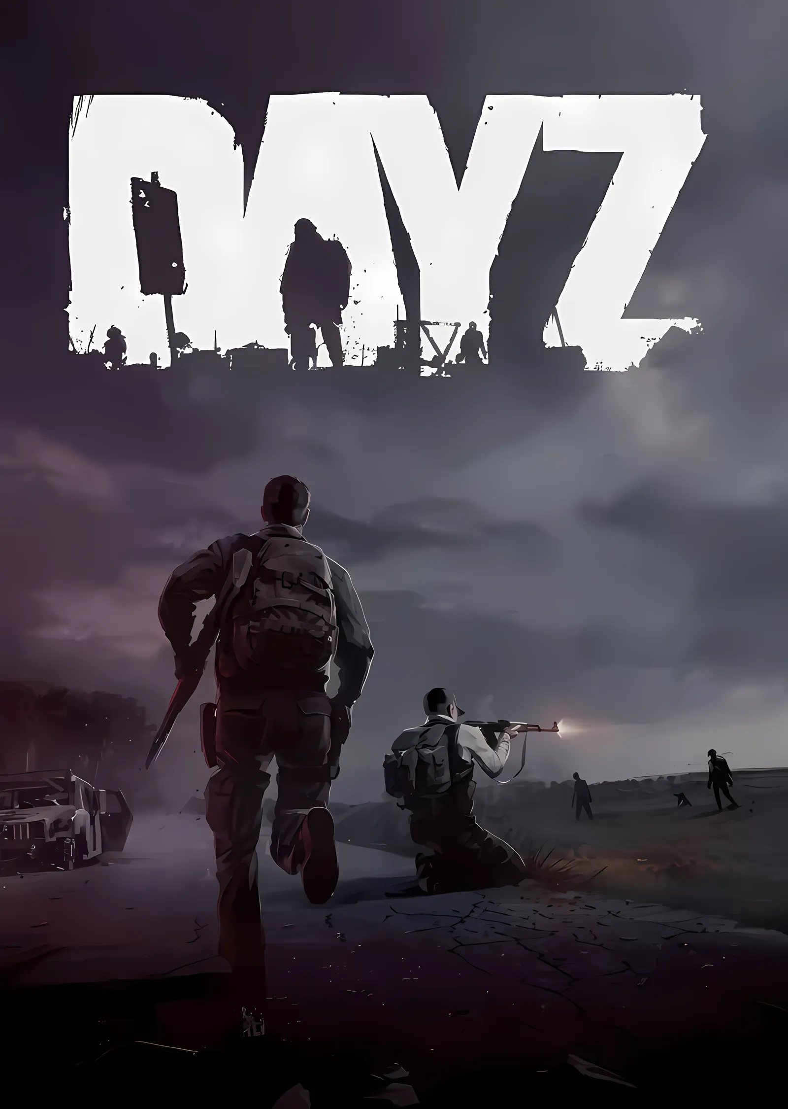 DayZ - Terk Edilmiş Yolda Hayatta Kalma metal tablo