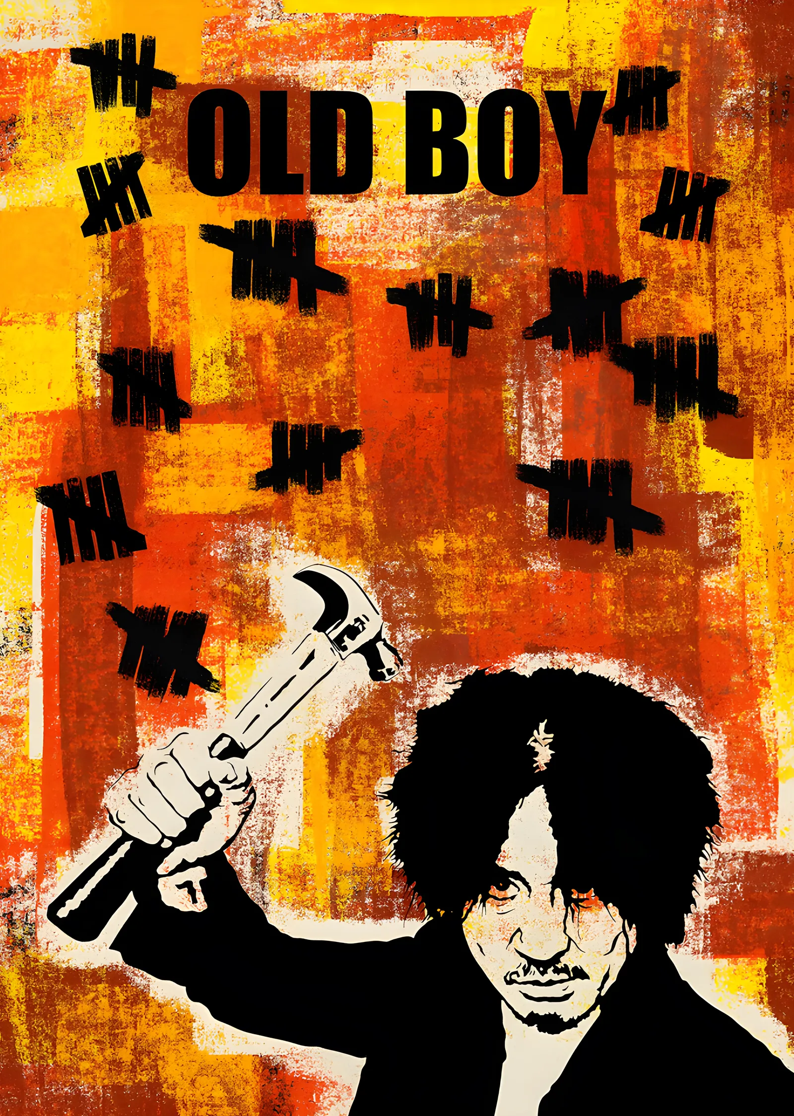 Old Boy metal tablo