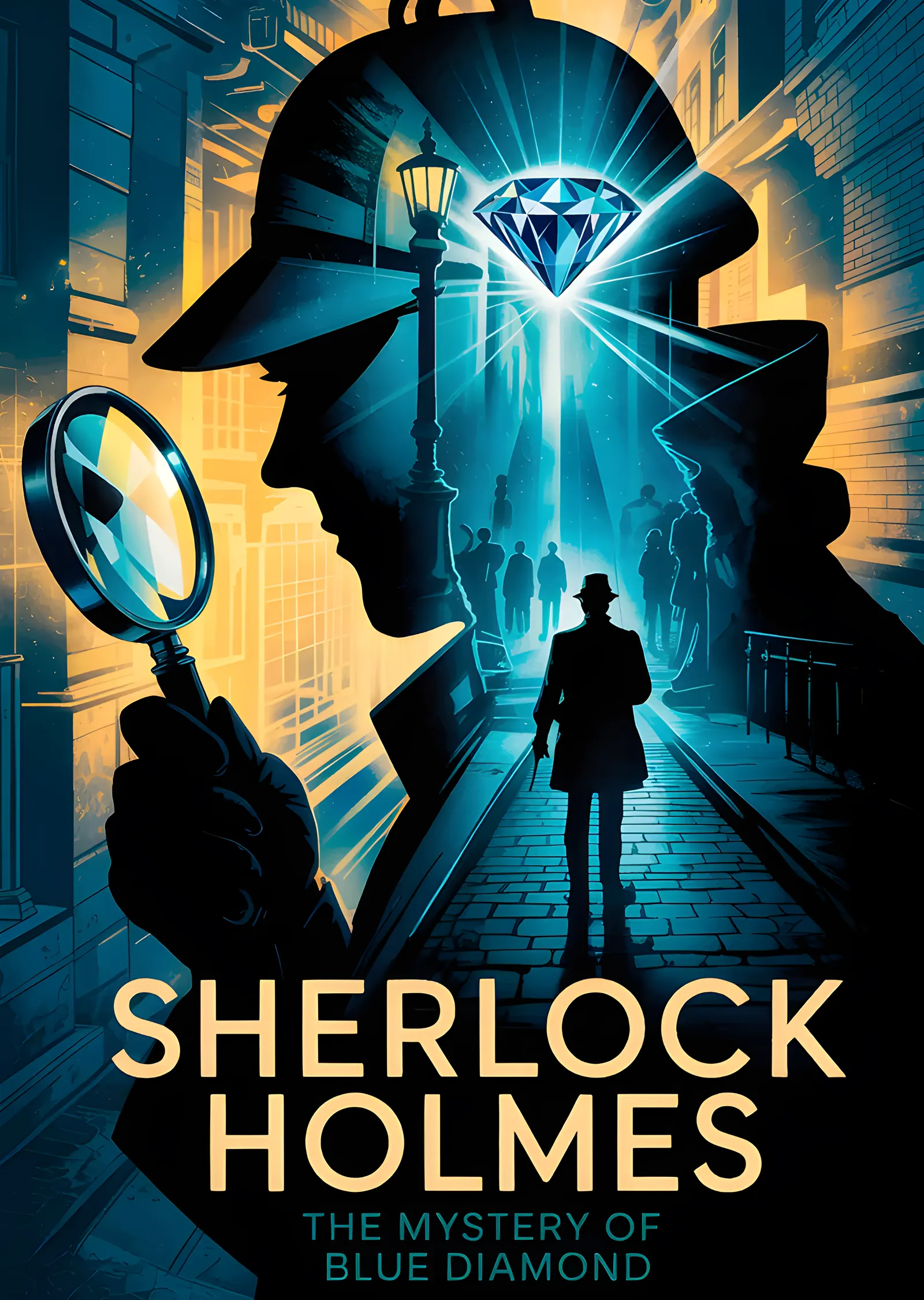 Sherlock Holmes - Mavi Elmas Gizemi metal tablo