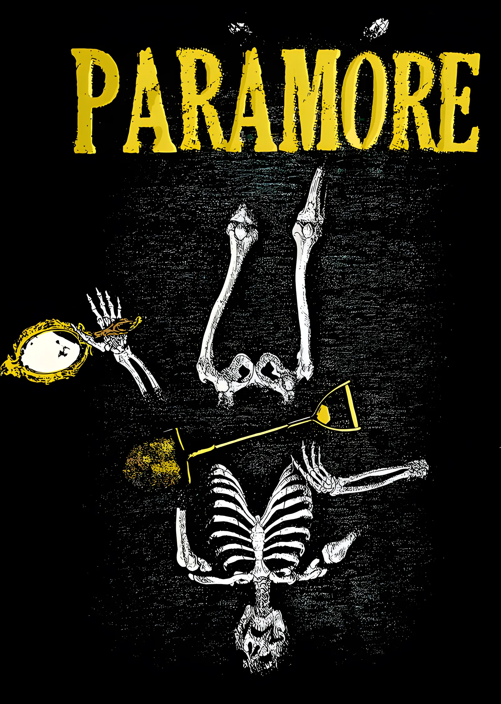 Paramore - İskelet Afişi metal tablo