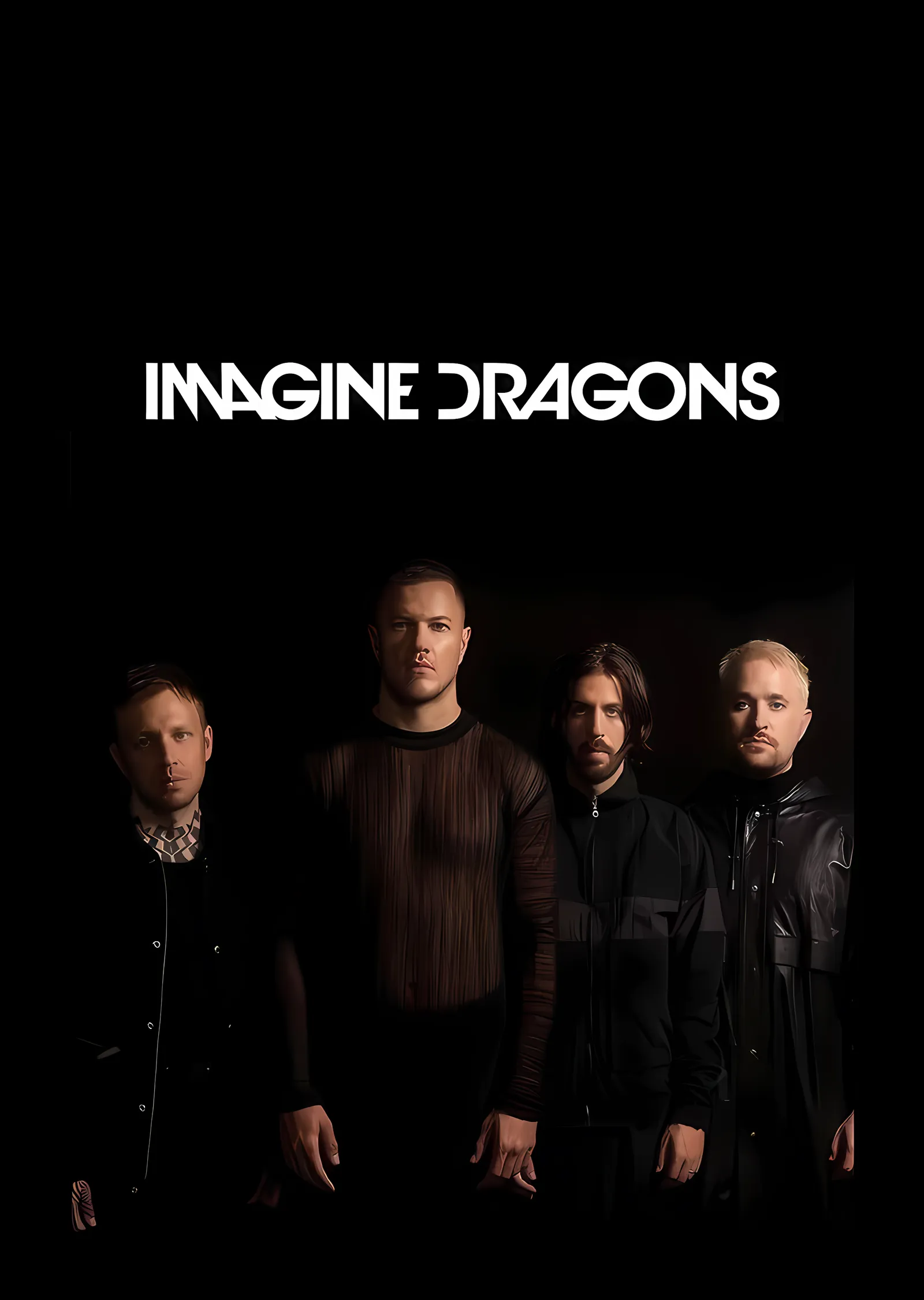 Imagine Dragons - Grup Kadrosu metal tablo