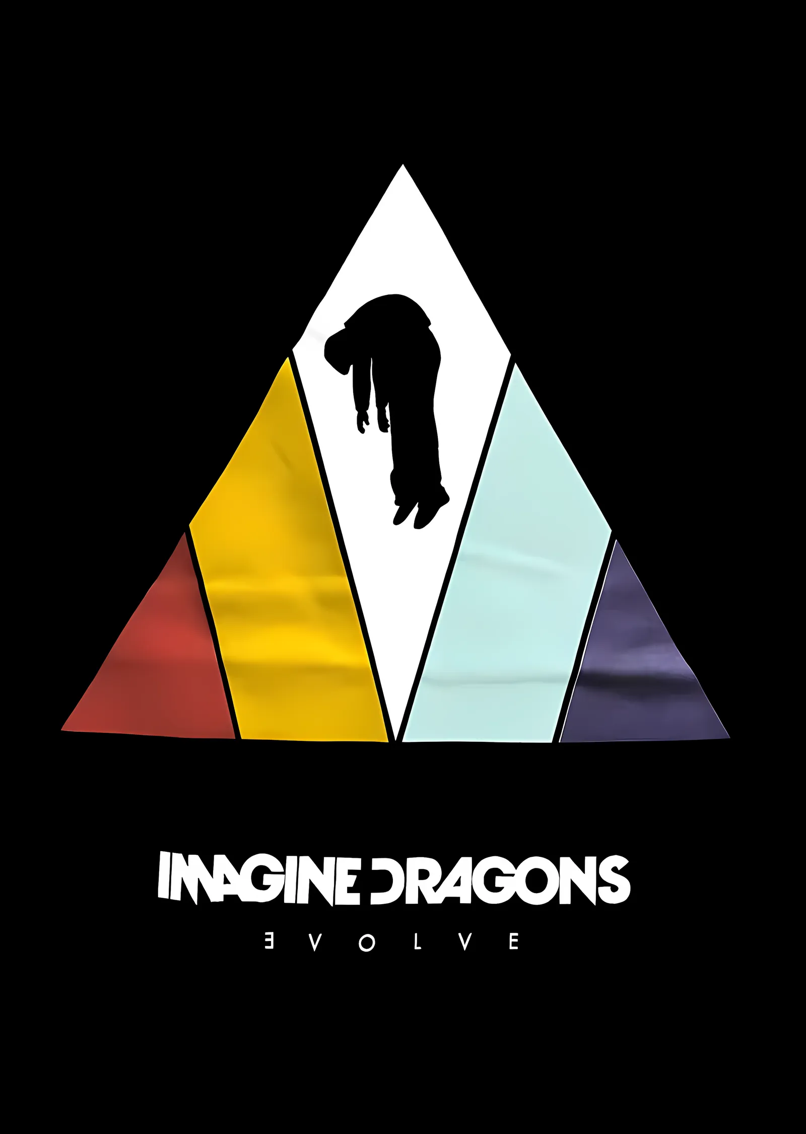 Imagine Dragons - Evolve Üçgeni metal tablo