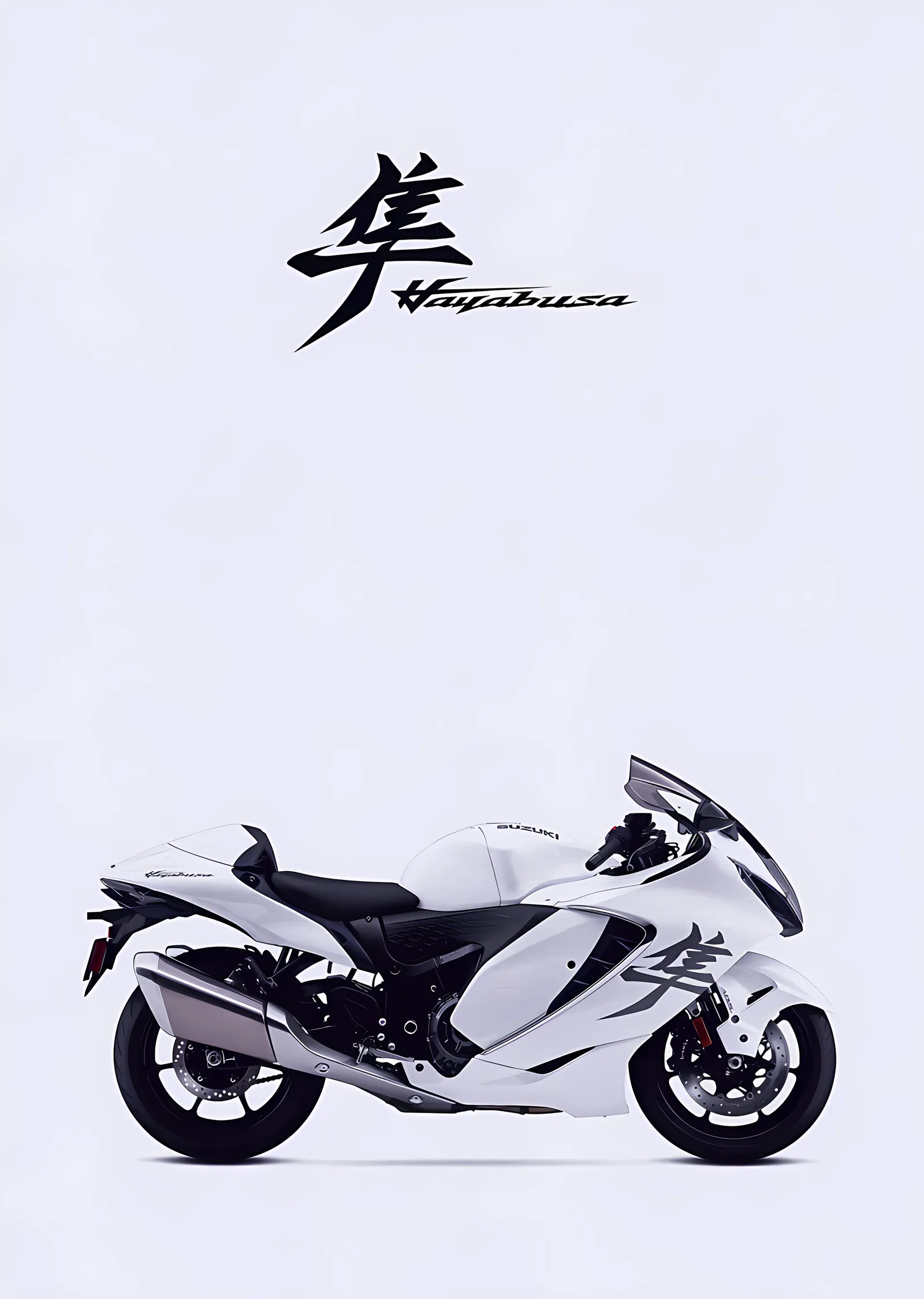 Suzuki Hayabusa - Kanji metal tablo