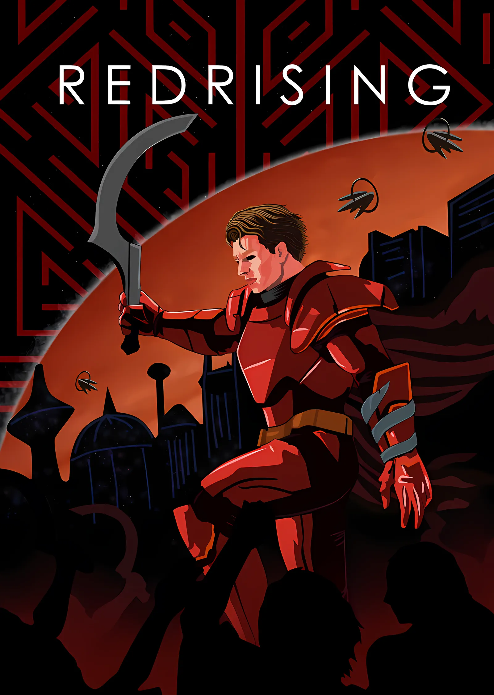 Red Rising - Tırpanlı Savaşçı metal tablo