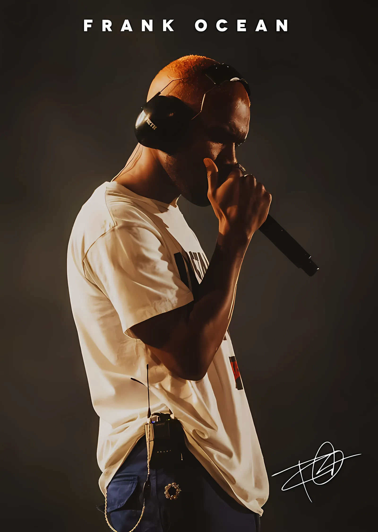 Frank Ocean - Kaskla Sahnede metal tablo
