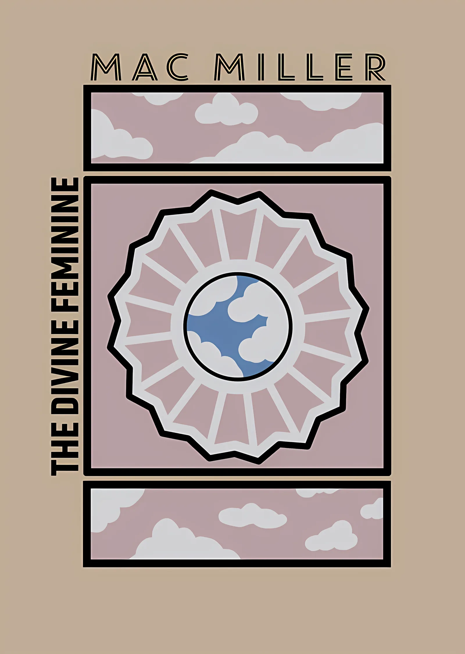 Mac Miller - The Divine Feminine Minimal Künye metal tablo