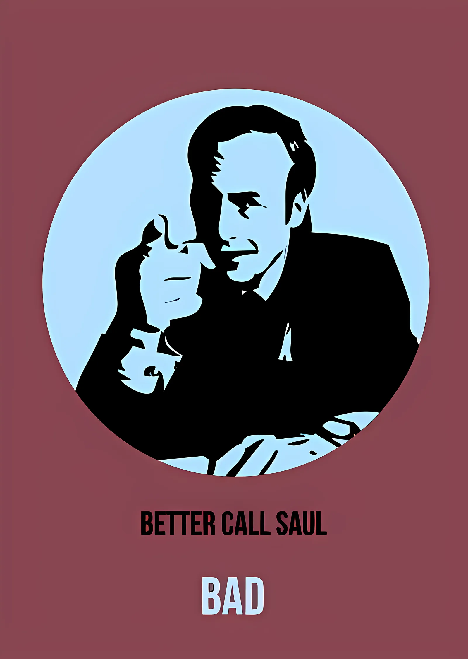 Better Call Saul: Saul Goodman Bordo metal tablo