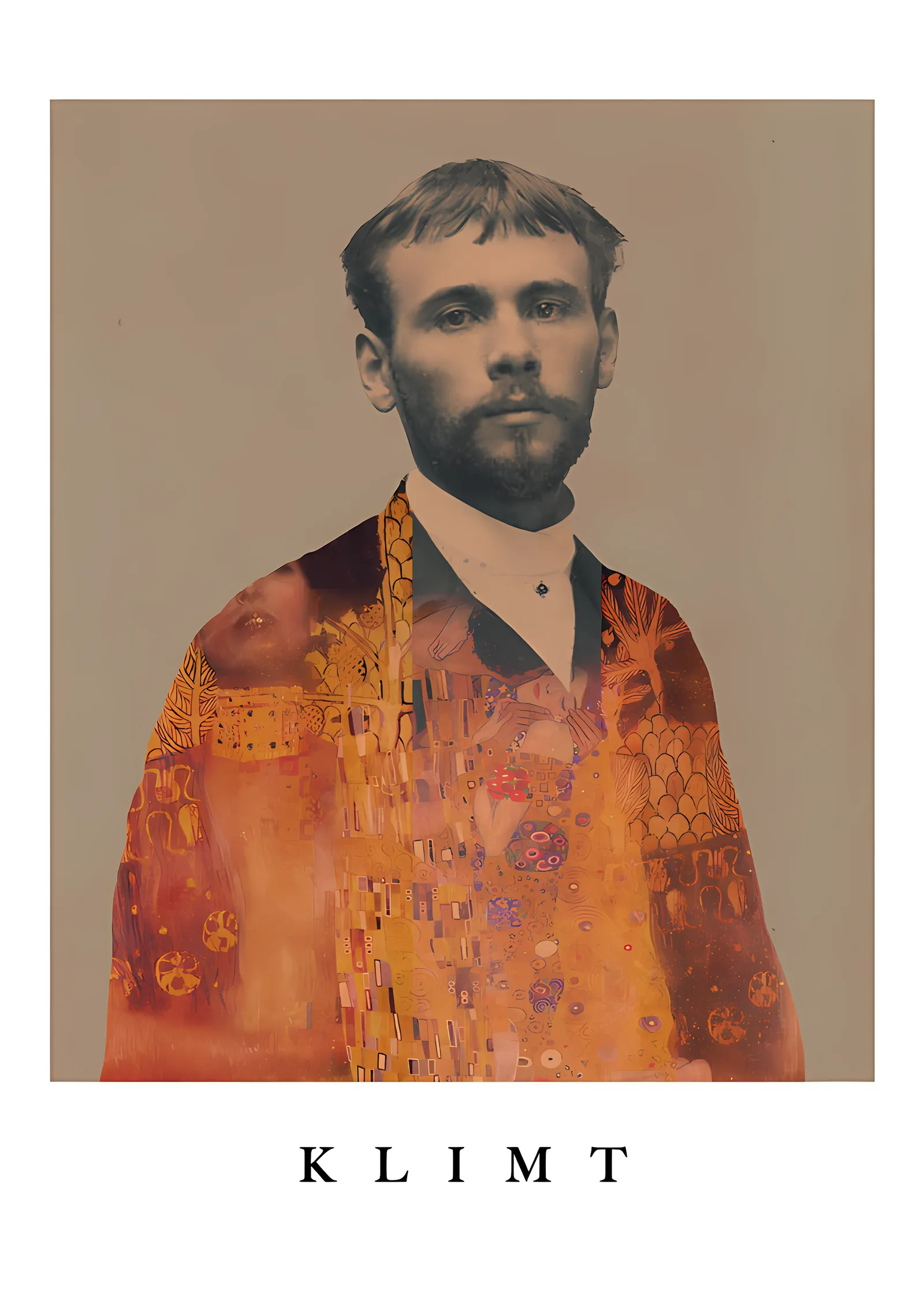 Gustav Klimt - Portre Sergisi metal tablo