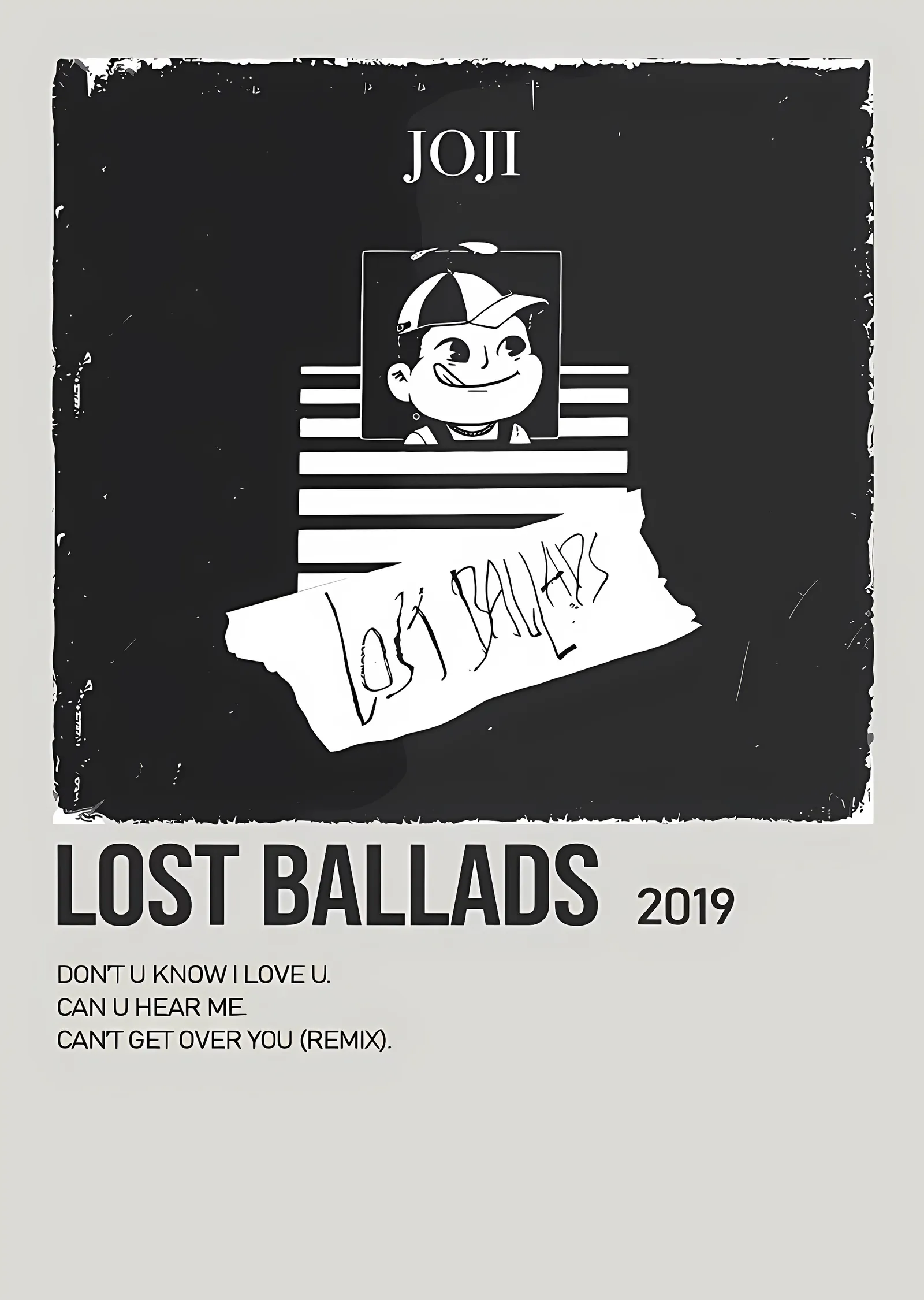 Joji - Lost Ballads metal tablo