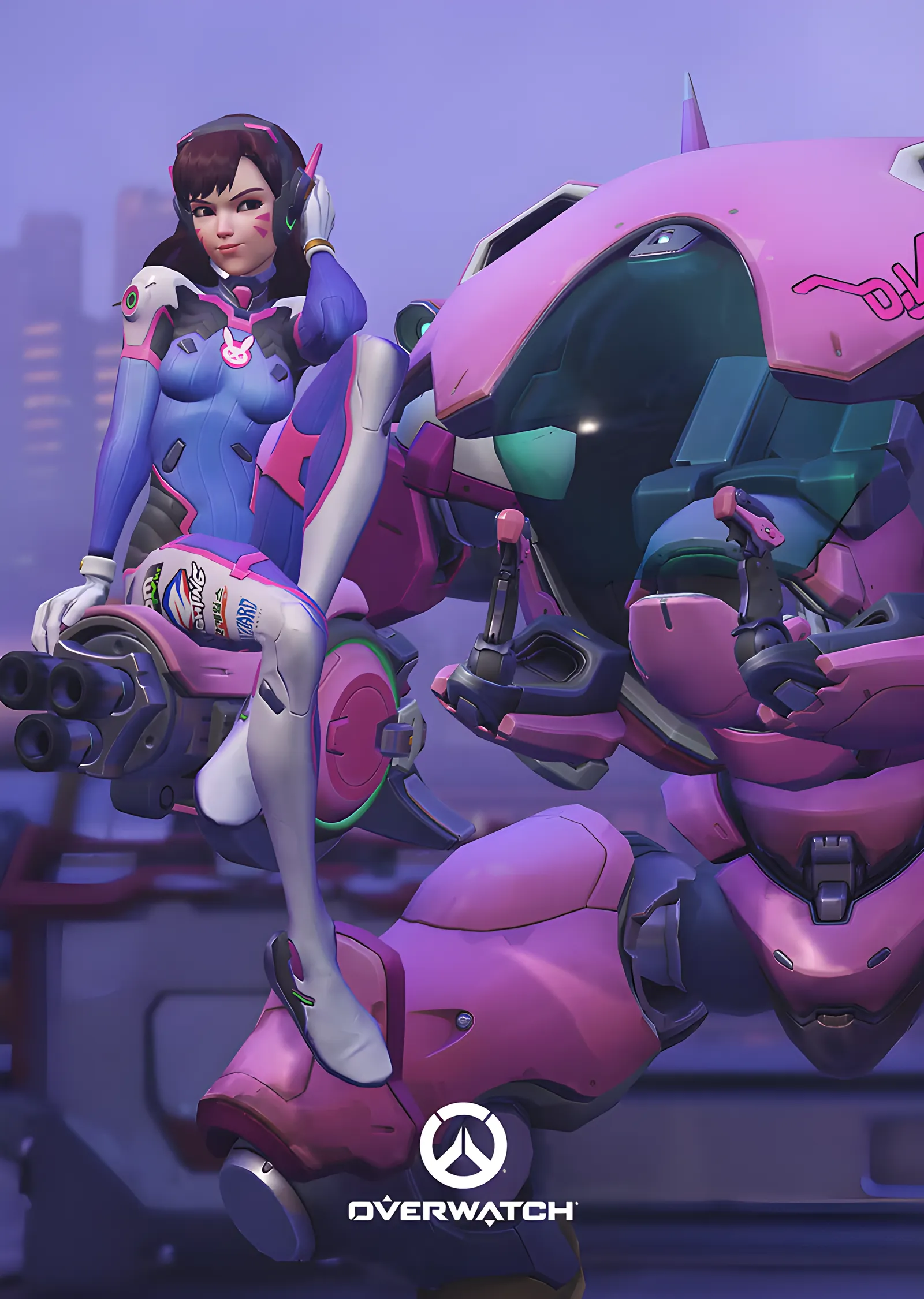 D.Va - Overwatch metal tablo