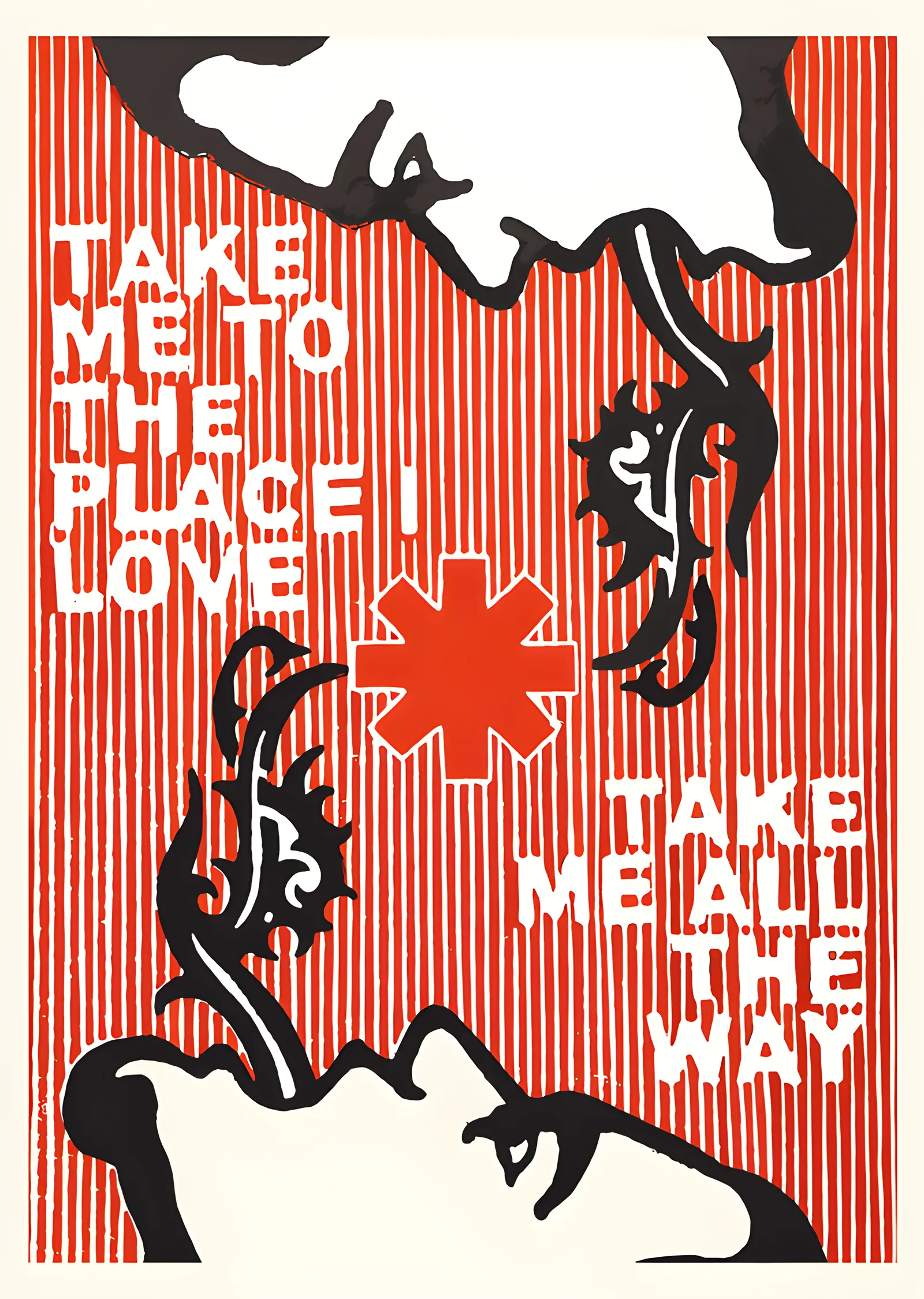 Red Hot Chili Peppers - Take Me to the Place I Love metal tablo