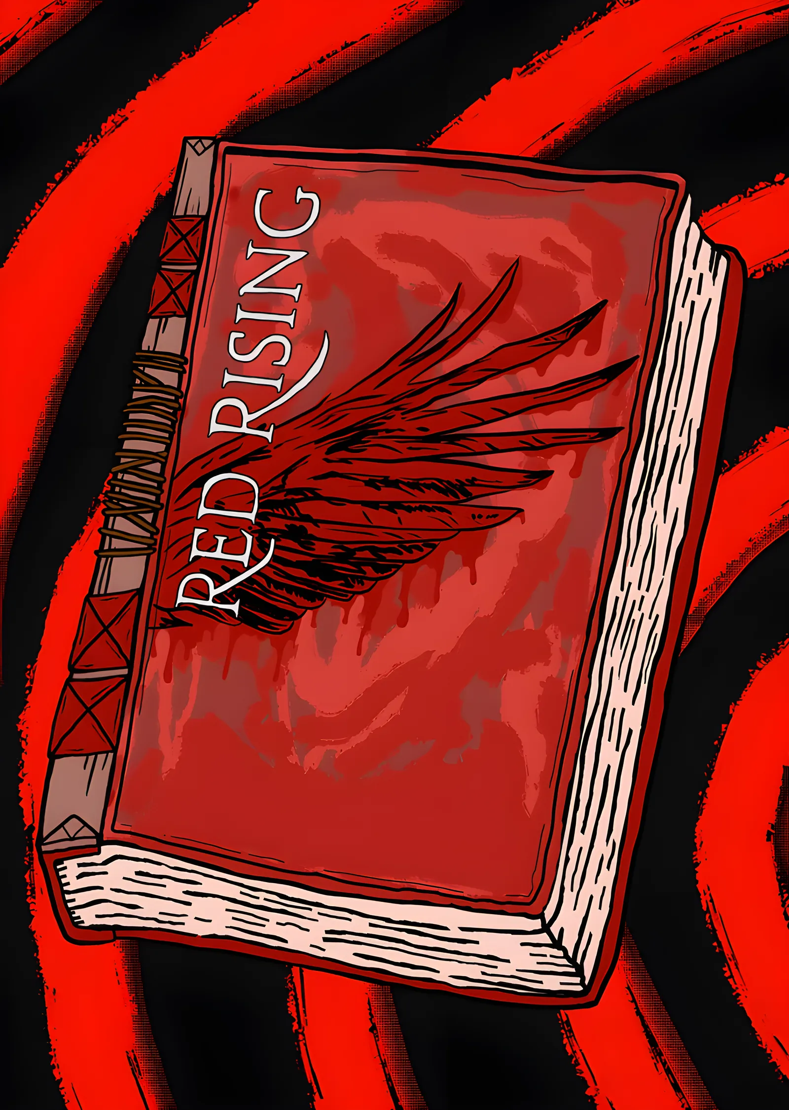 Red Rising - Kitap Kapağı metal tablo