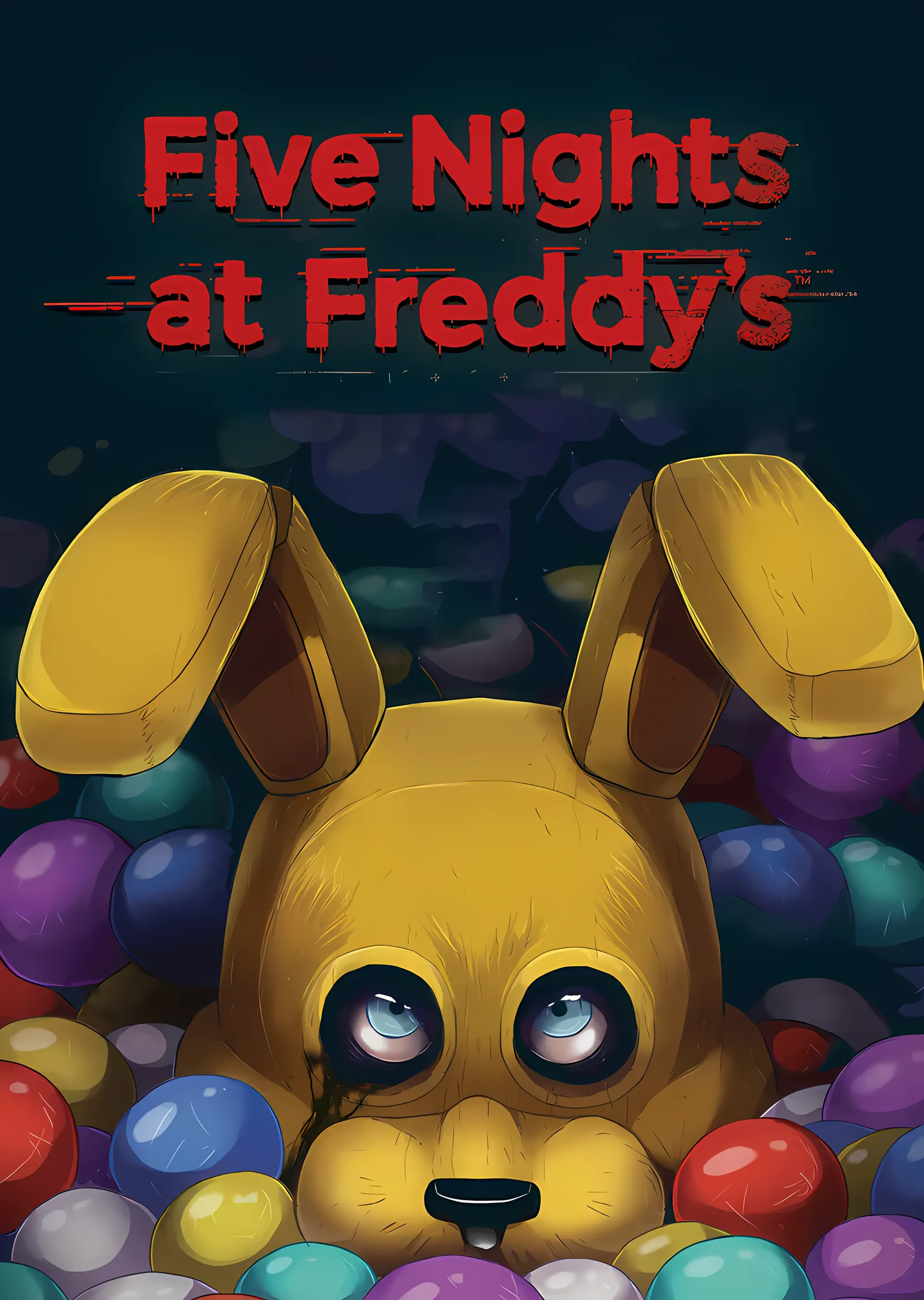 Five Nights at Freddy's - Top Havuzunda Spring Bonnie metal tablo