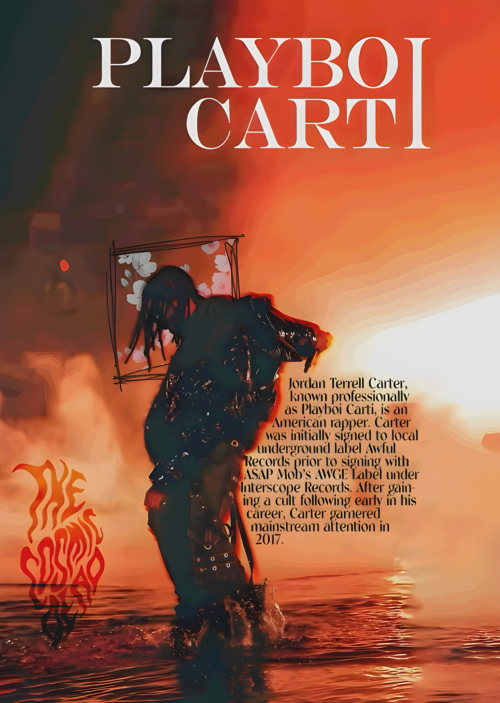 Playboi Carti - Turuncu Ufukta Sular metal tablo
