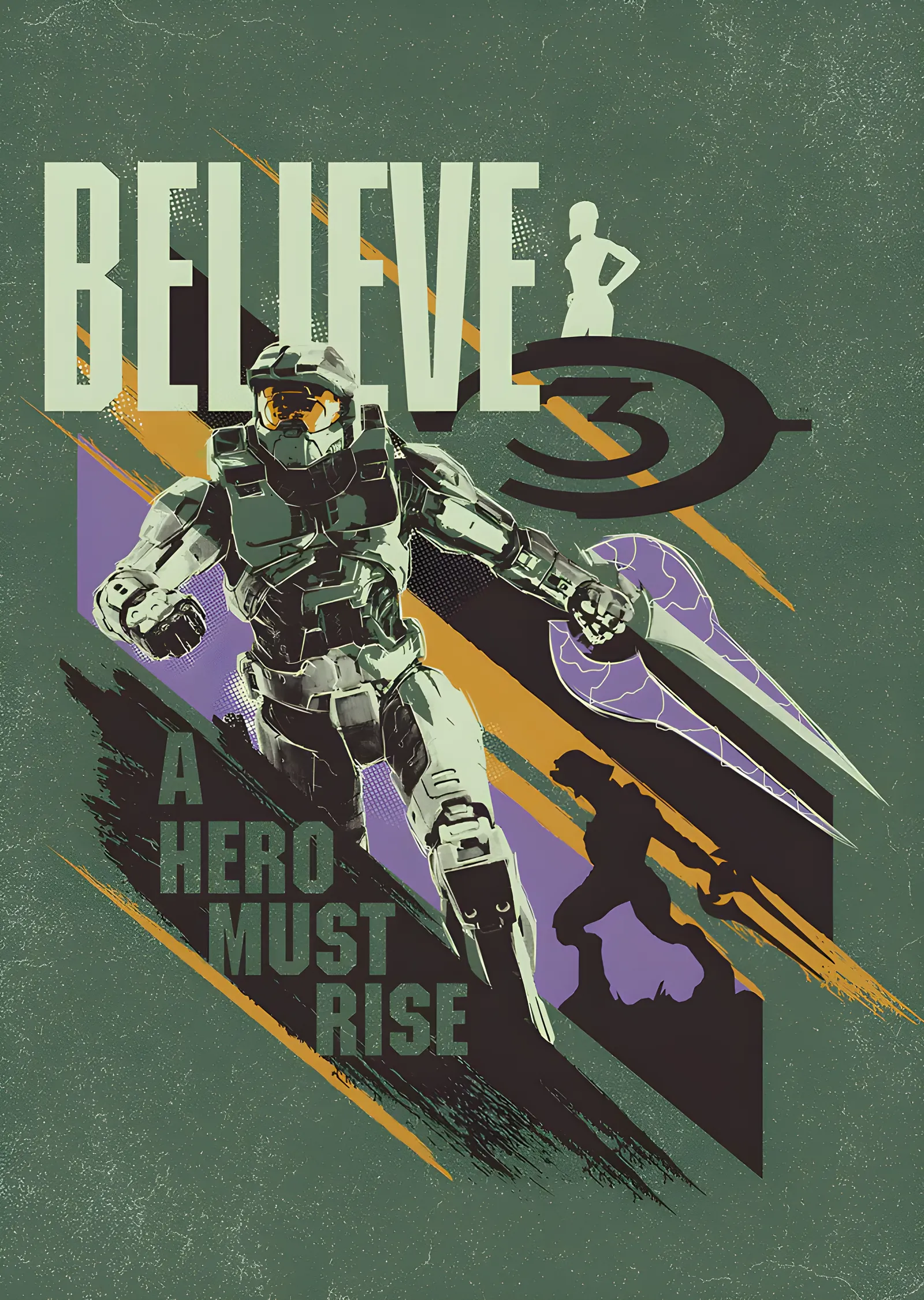 Halo 3 - A Hero Must Rise metal tablo