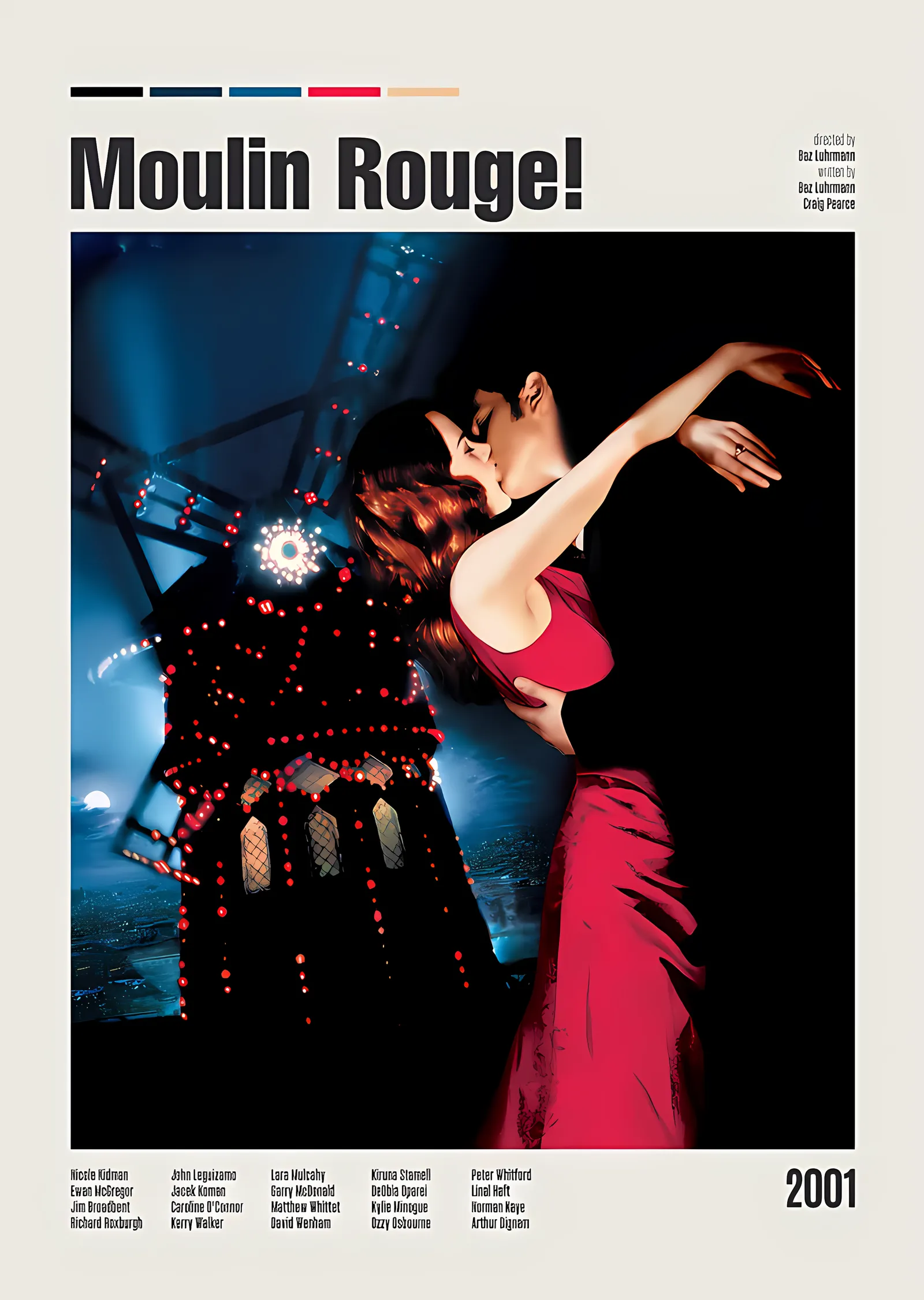 Moulin Rouge! - Kırmızı Değirmenin Dansı metal tablo