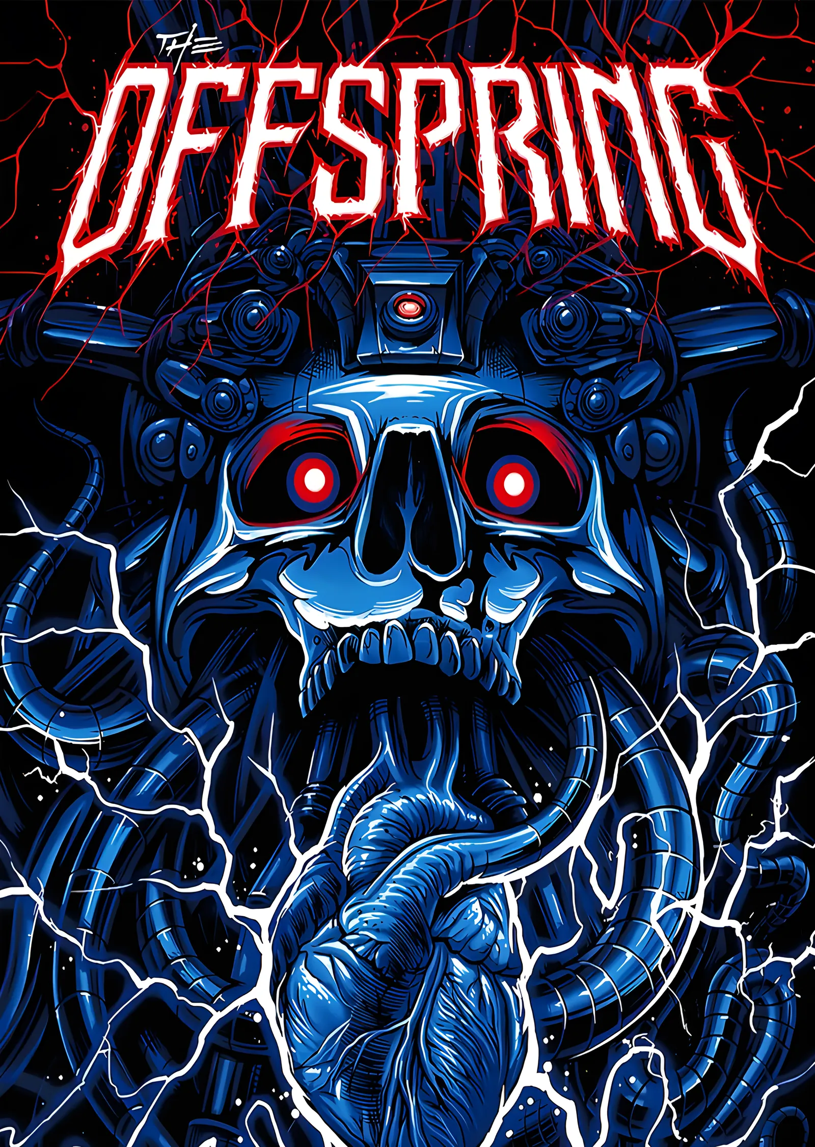 The Offspring - Mavi Canavar Yüzü metal tablo