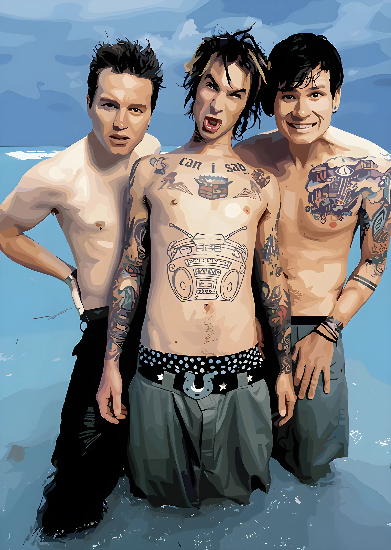 Blink-182 - Sahil Karesi metal tablo