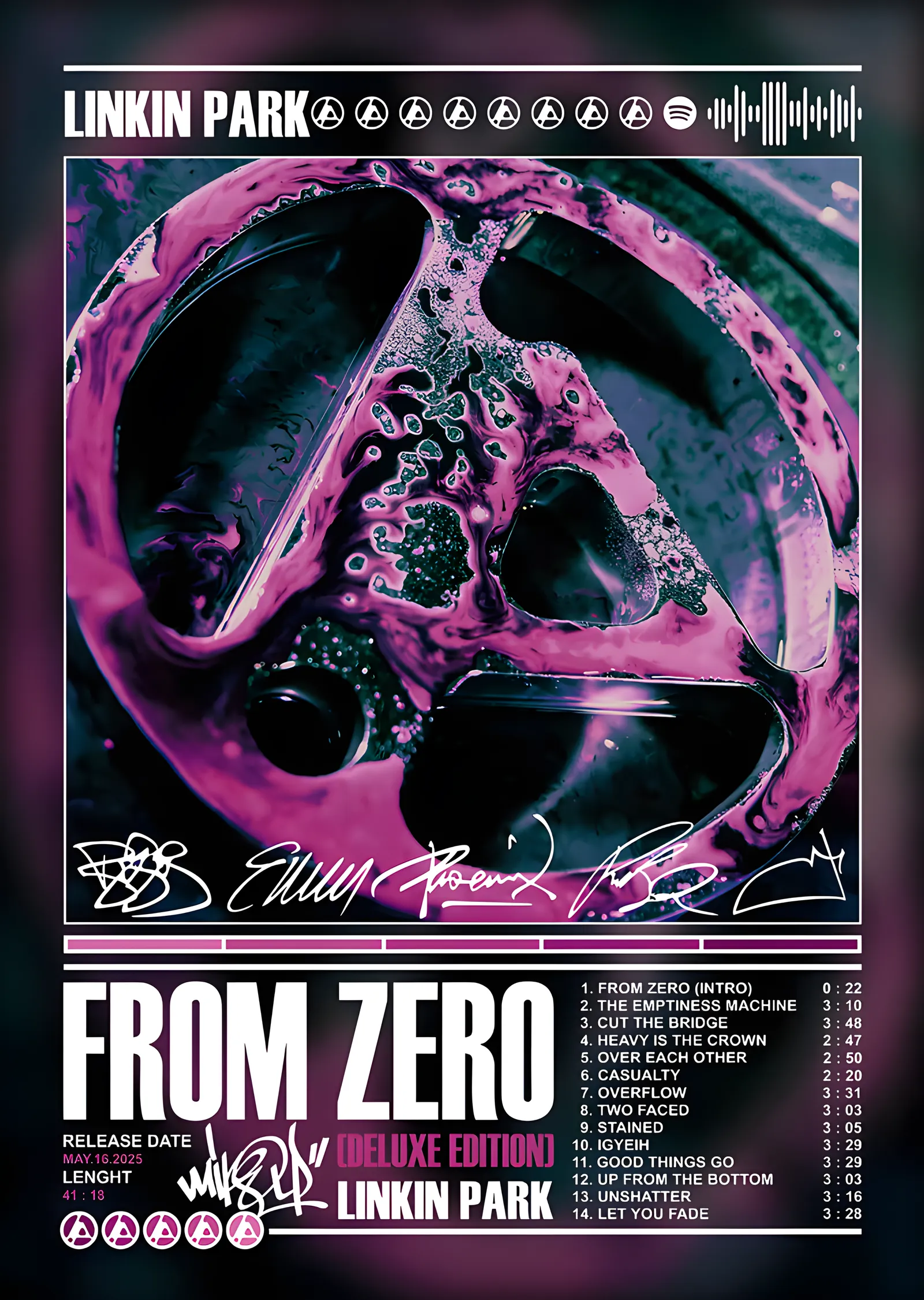 Linkin Park - From Zero metal tablo