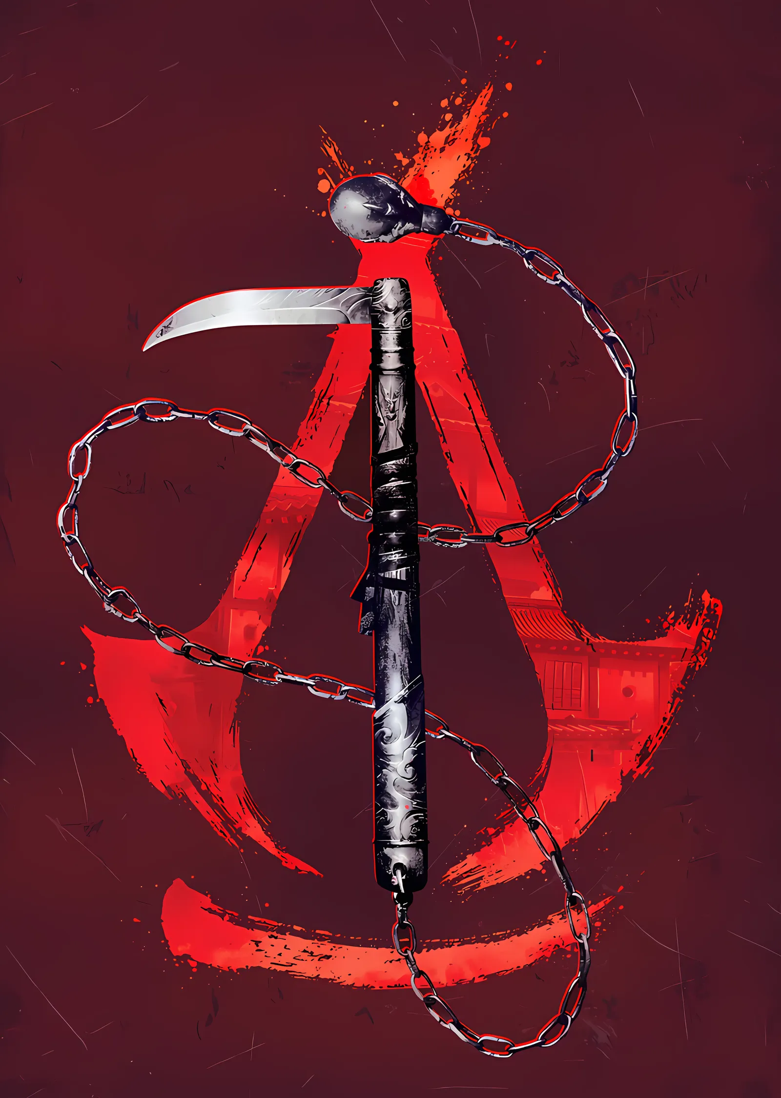 Assassin's Creed - Zincirli Orak Amblemi metal tablo
