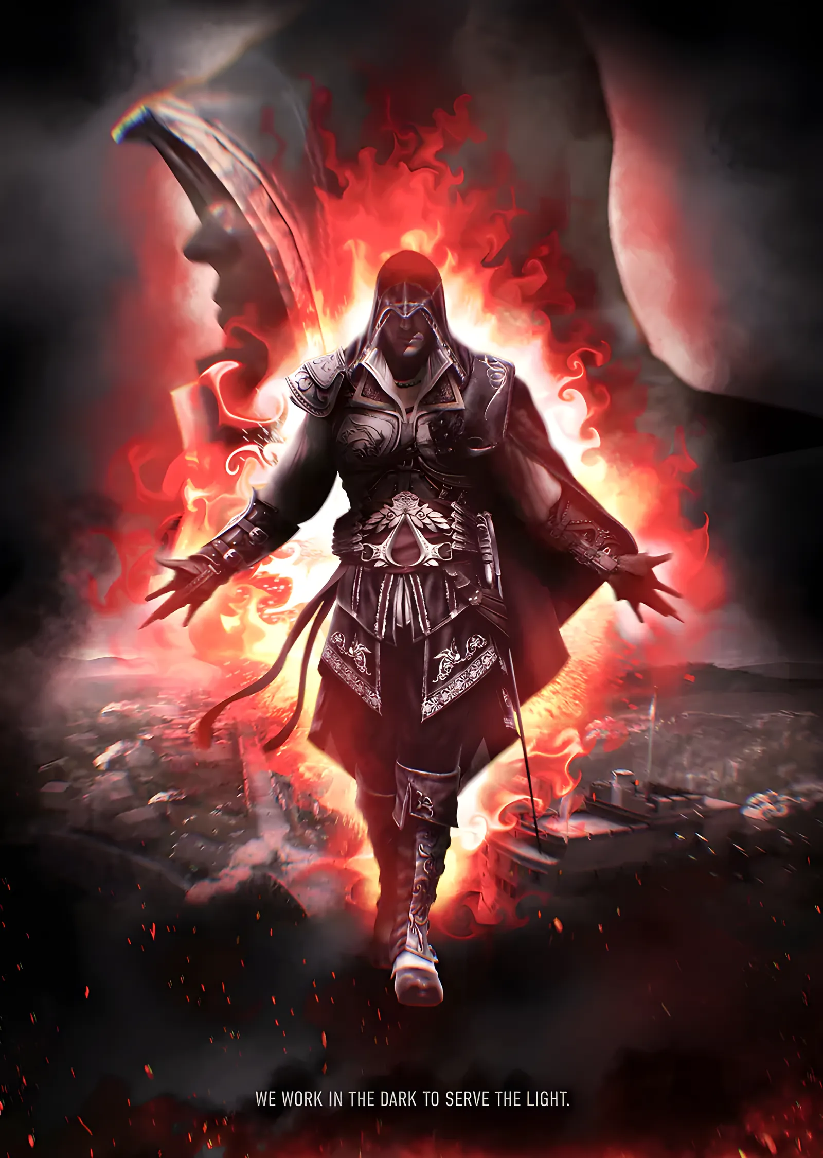 Assassin's Creed - Kızıl Ayda Suikastçı metal tablo