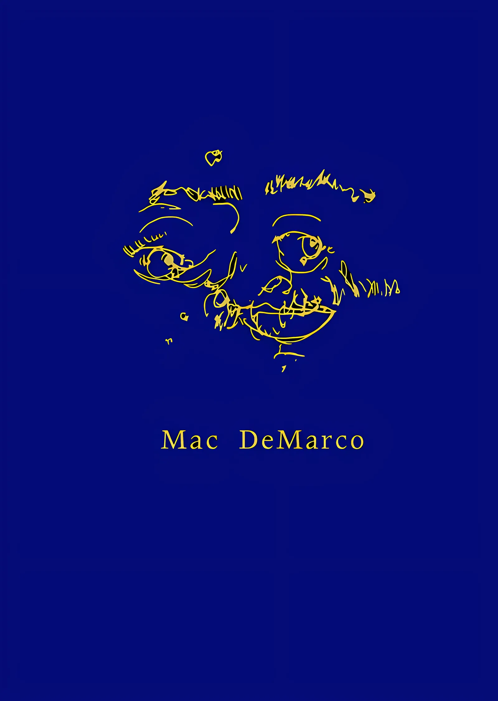 Mac DeMarco - Tek Çizgi Portre metal tablo