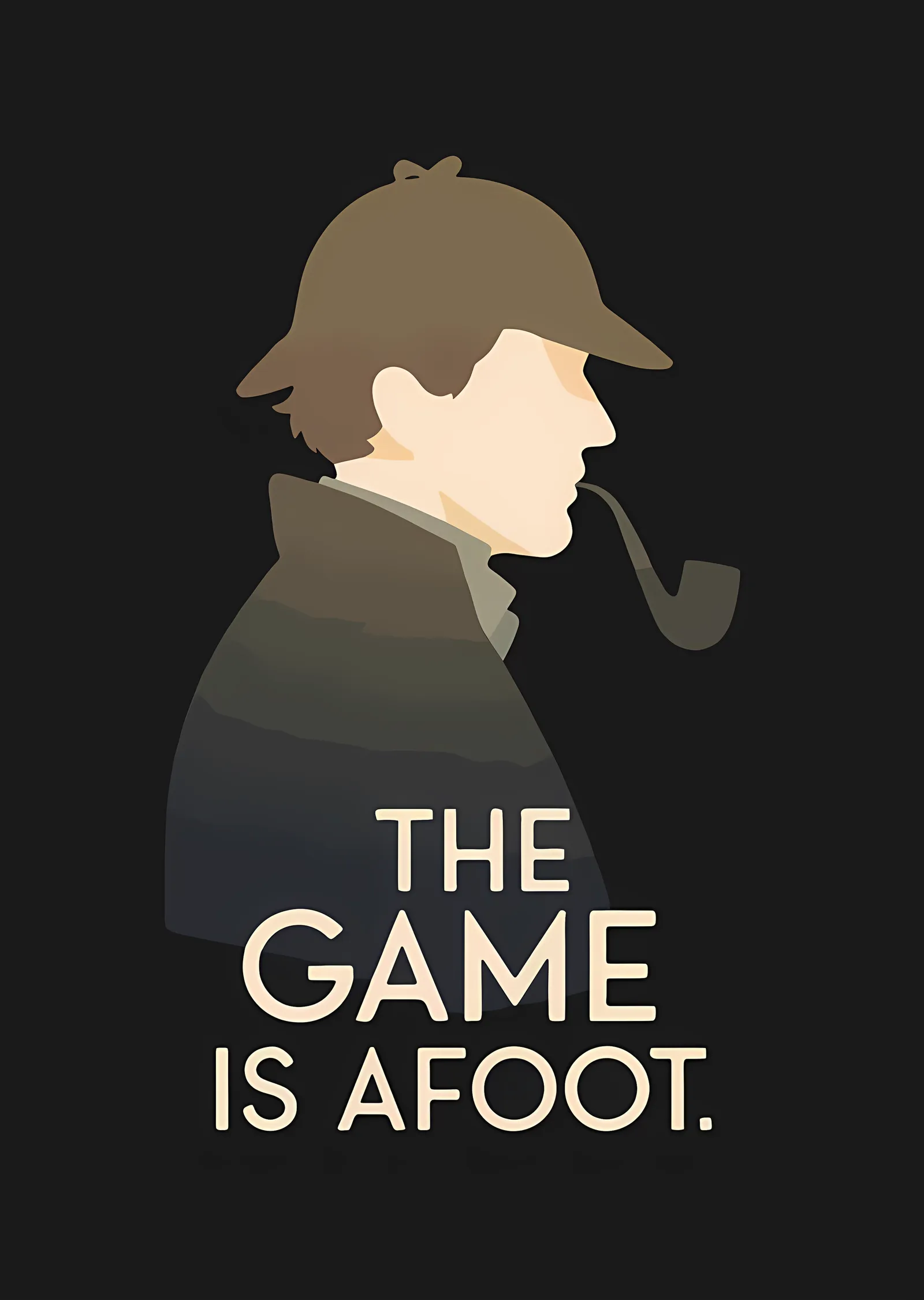 Sherlock - The Game Is Afoot metal tablo