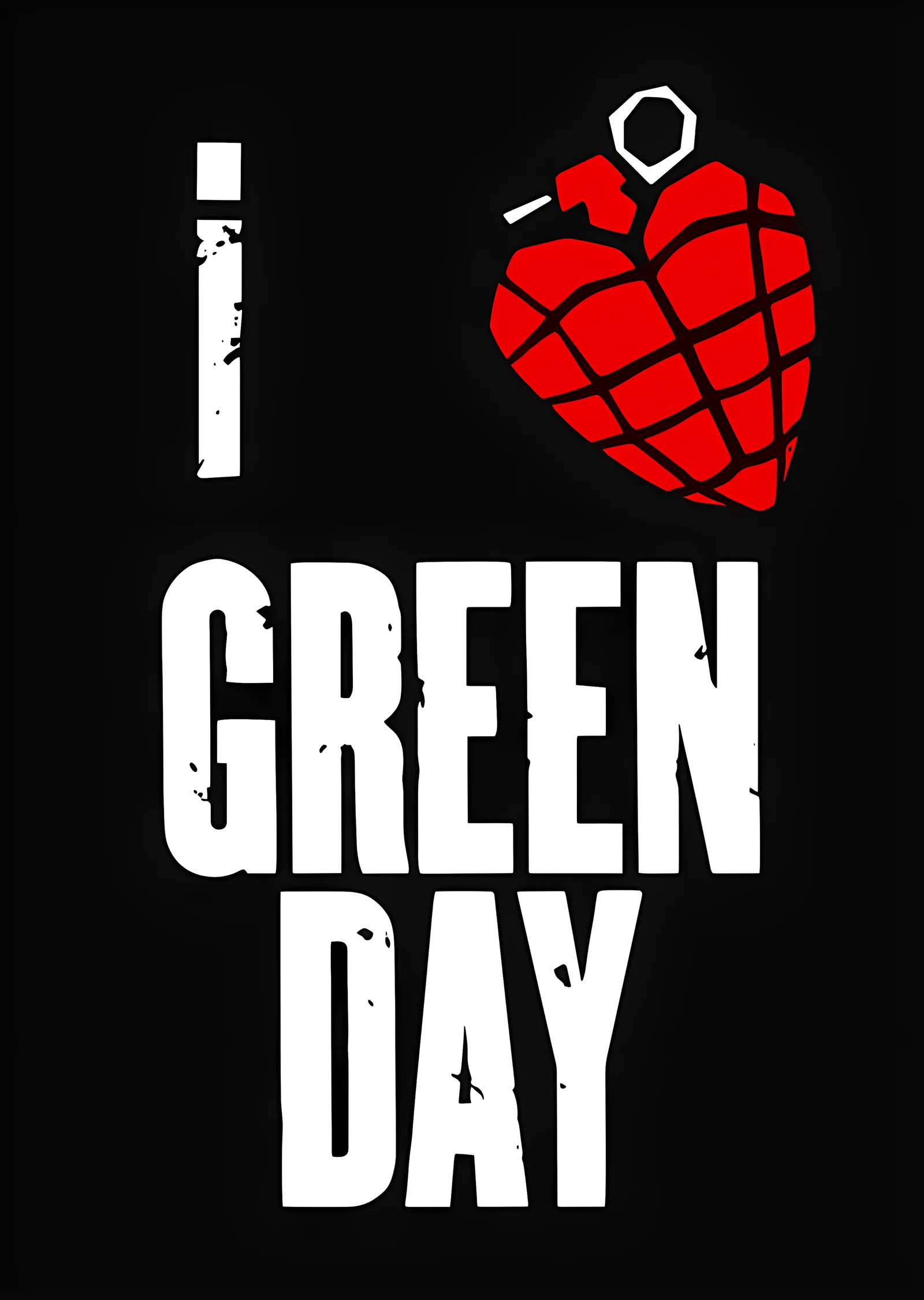 Green Day - I Love Green Day Grafiği metal tablo
