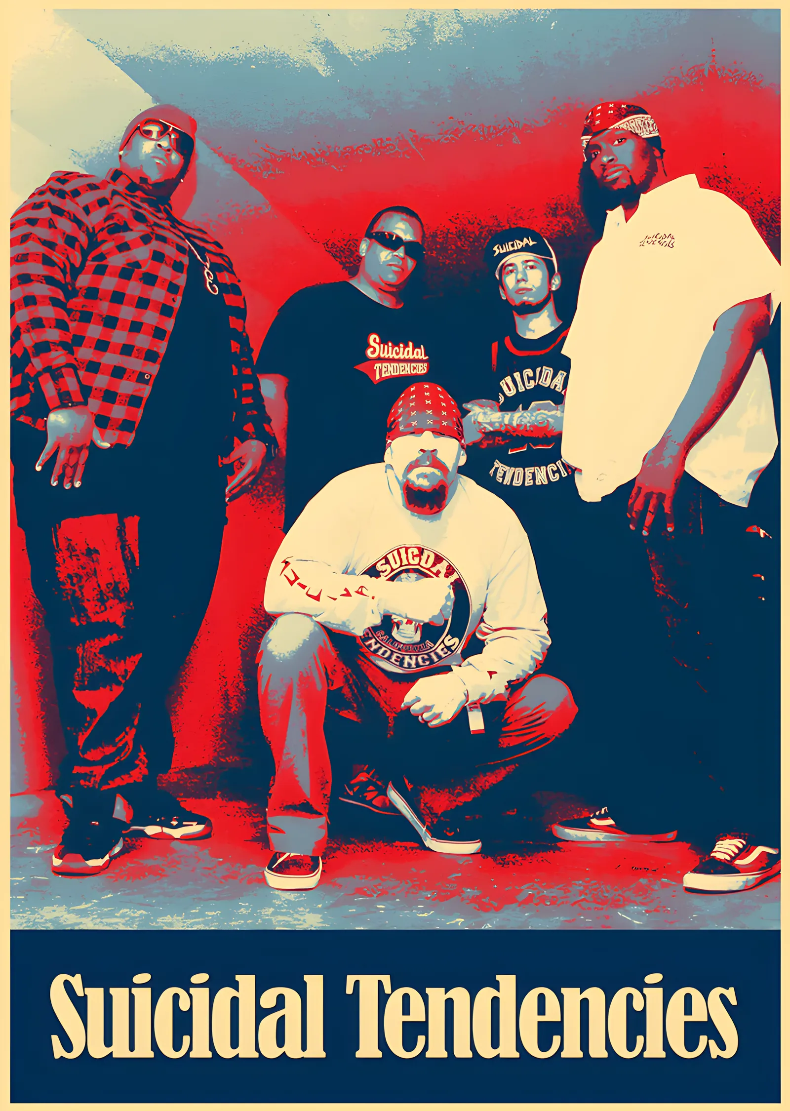 Suicidal Tendencies - Grup Portresi metal tablo