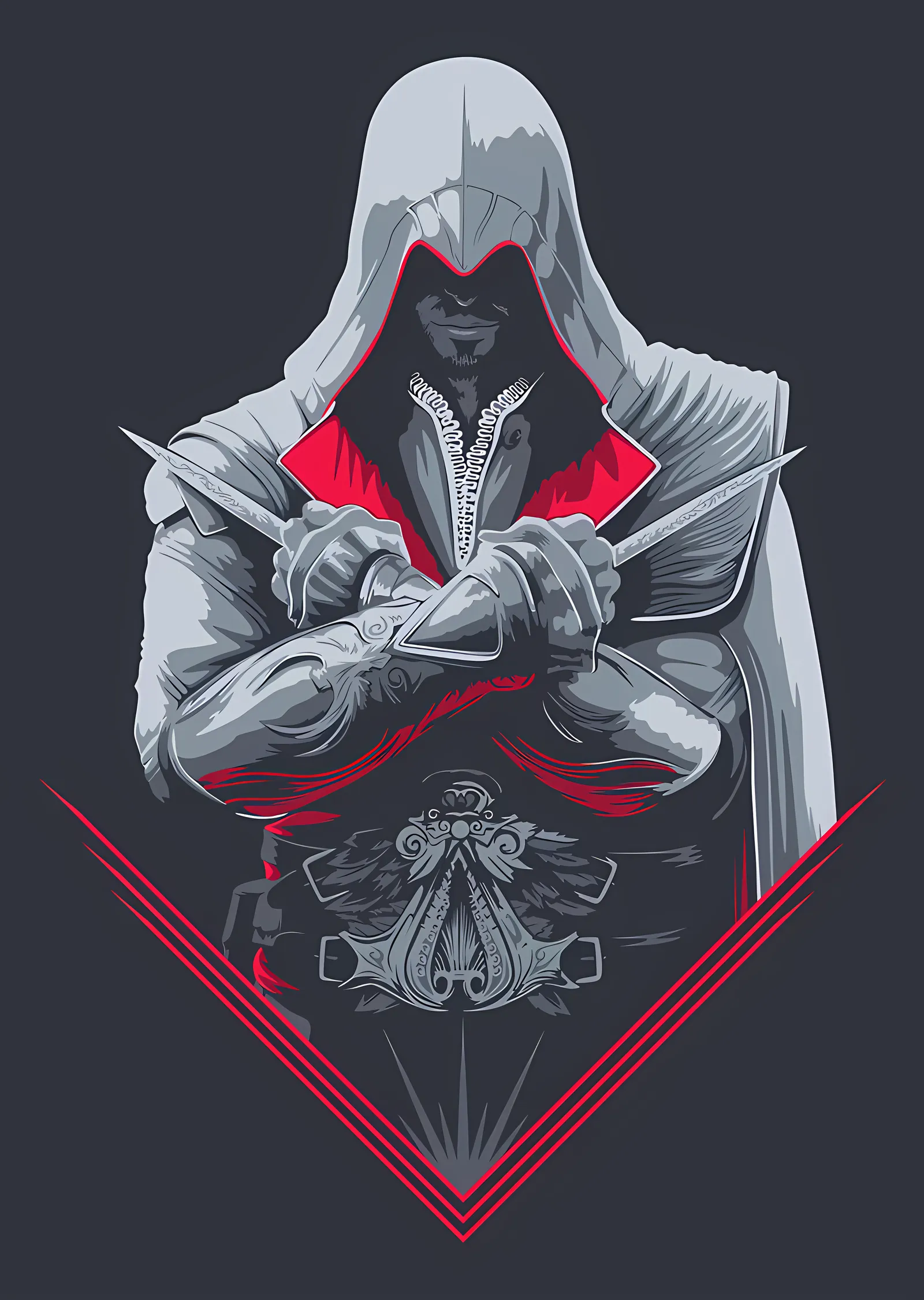Assassin's Creed - Kırmızı Yakalı Suikastçı metal tablo