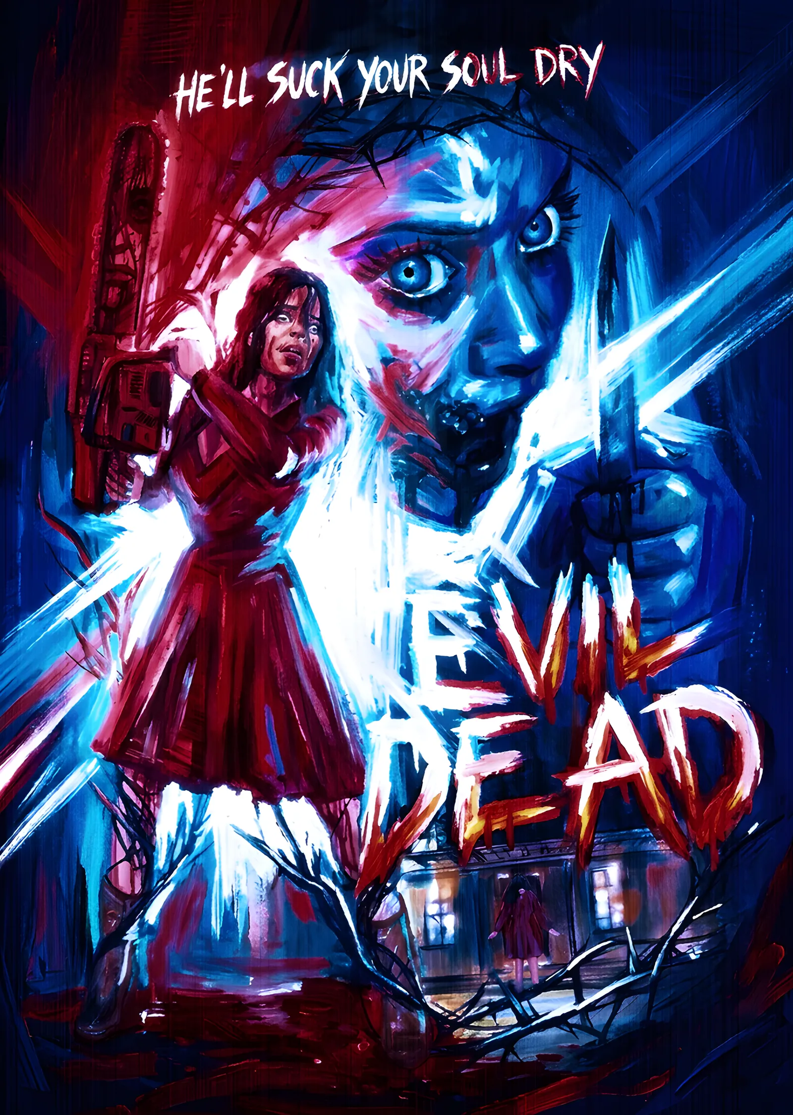 Evil Dead - He'll Suck Your Soul Dry metal tablo