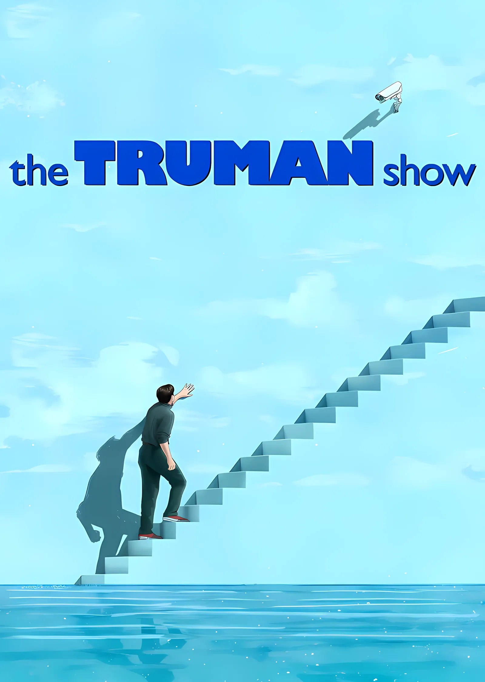 The Truman Show - Denizden Yükselen Merdiven metal tablo