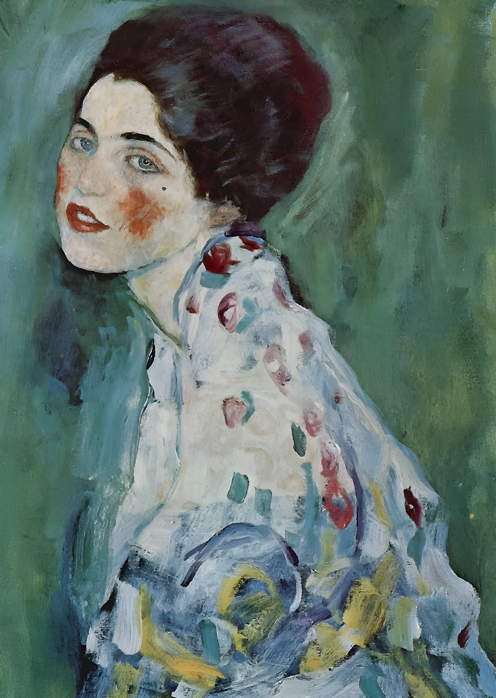 Gustav Klimt - Kadın Portresi metal tablo