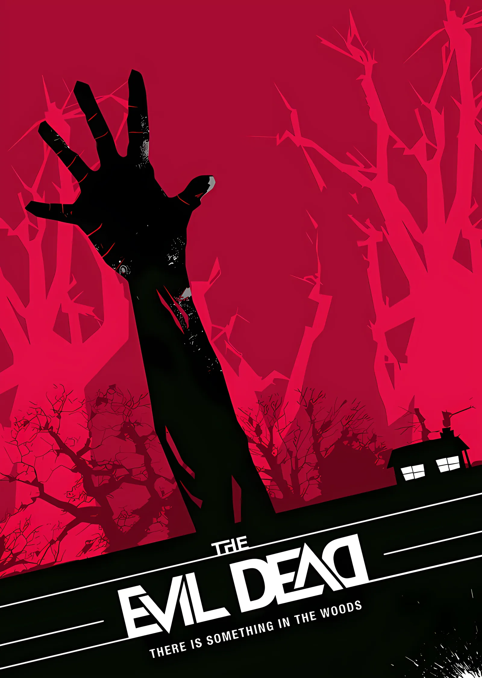 The Evil Dead - There Is Something In The Woods metal tablo