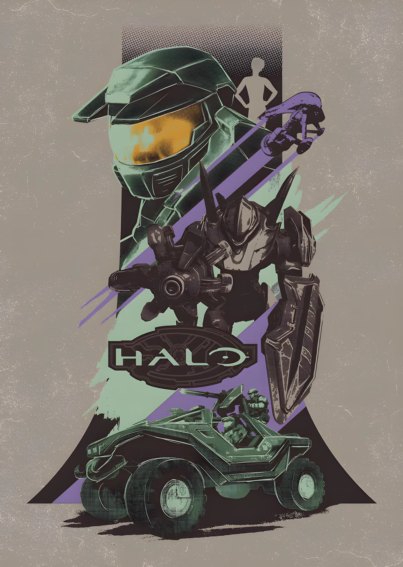Halo - Eskiz Afiş metal tablo