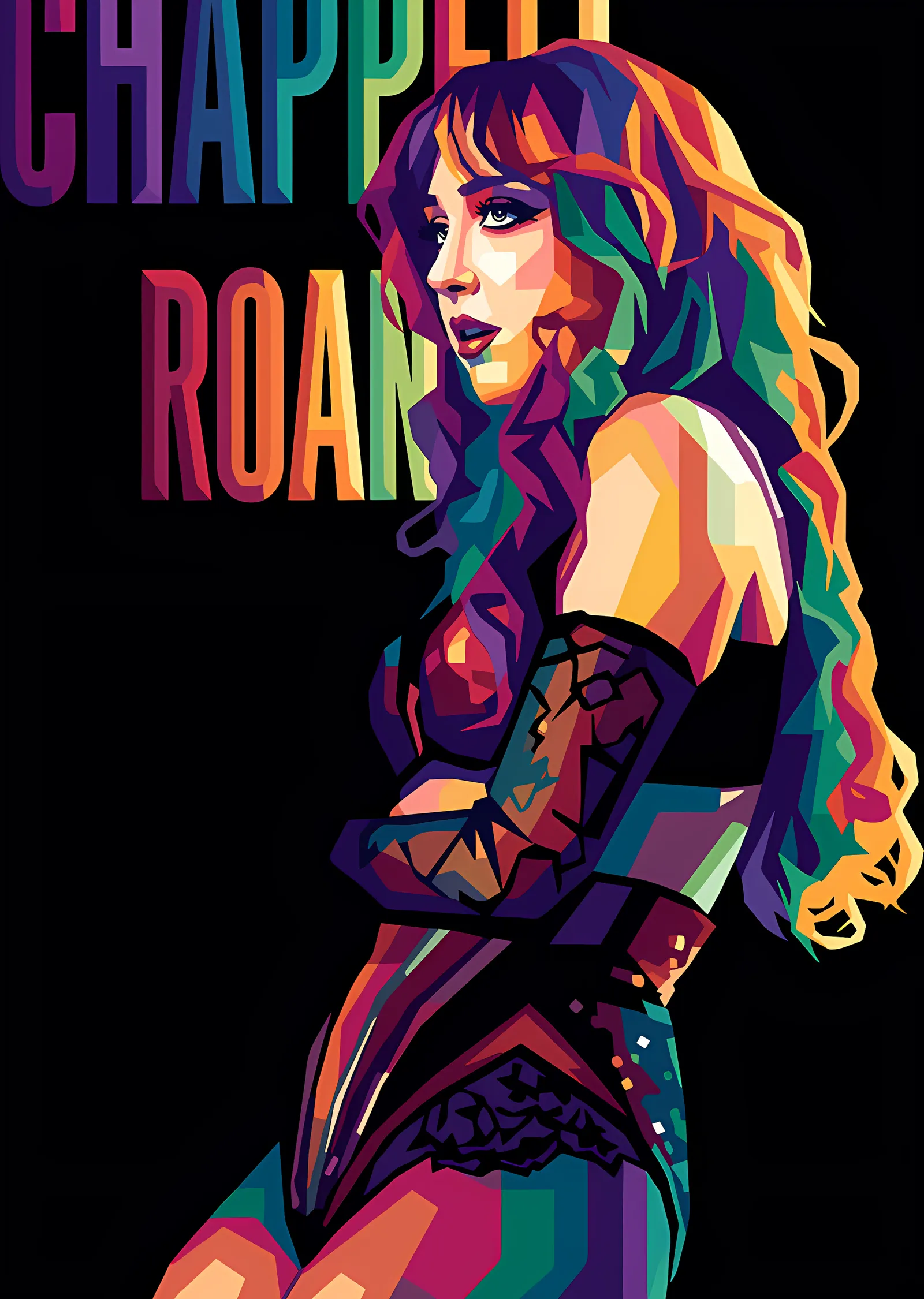 Chappell Roan - Renkli Sahne Pop Art metal tablo