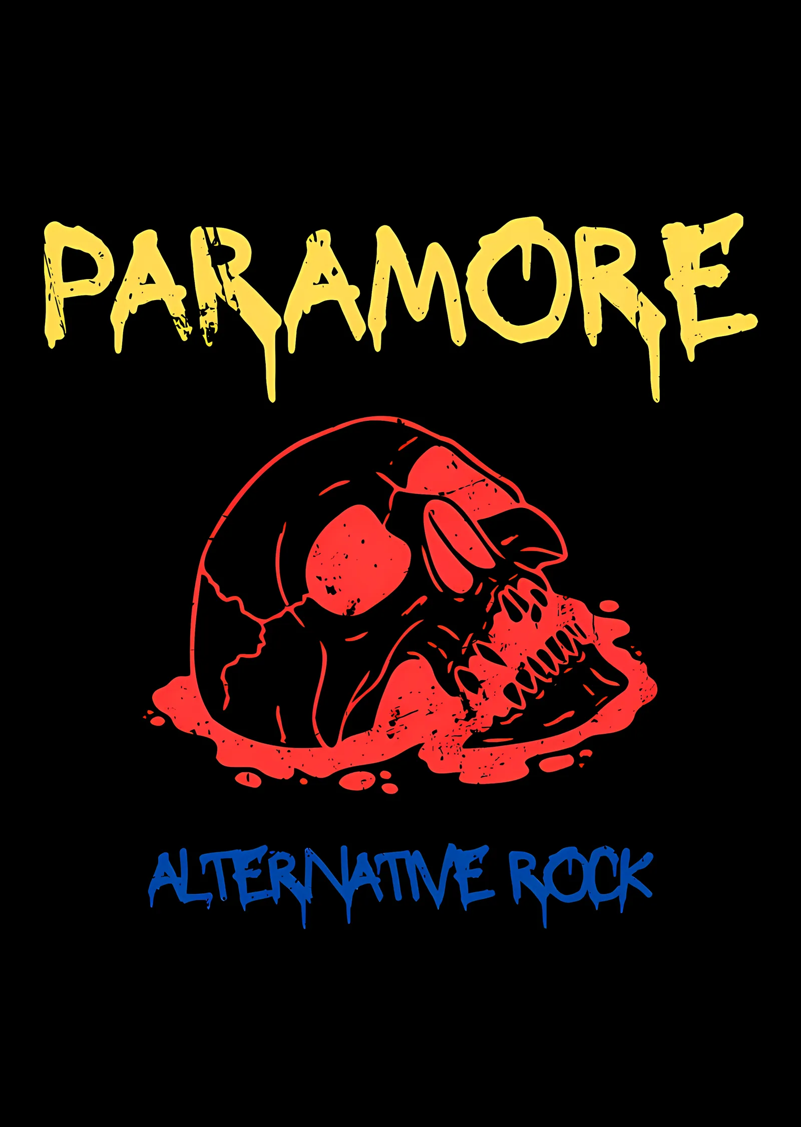 Paramore - Kırmızı Kurukafa Amblemi metal tablo
