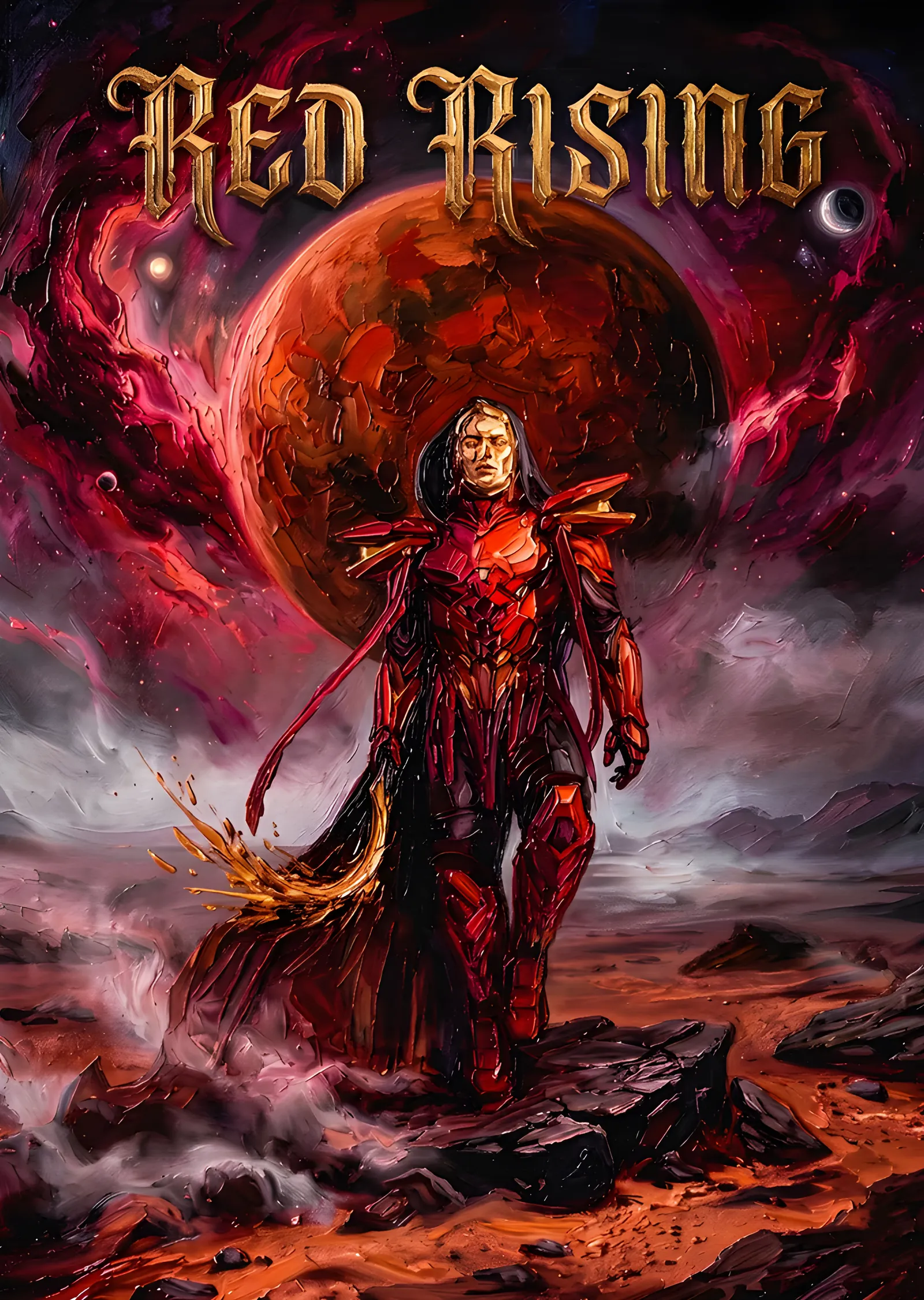 Red Rising - Kızıl Gezegen ve Savaşçı metal tablo