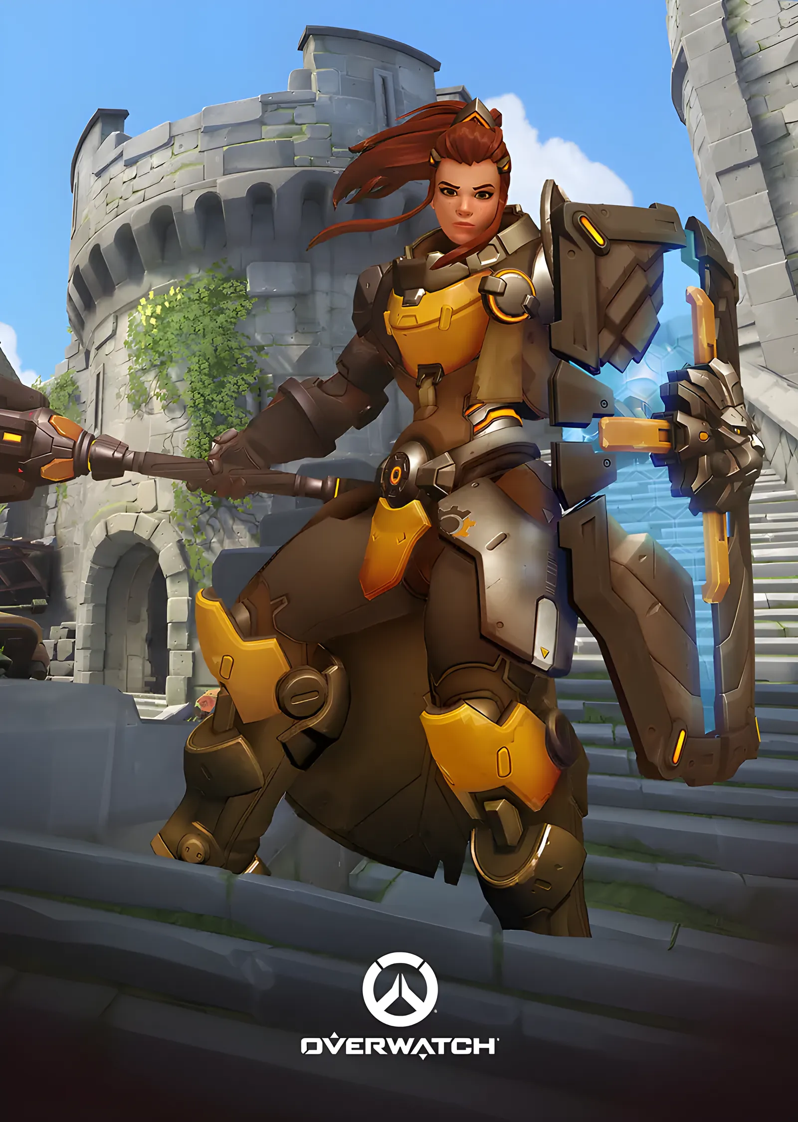 Brigitte - Overwatch metal tablo