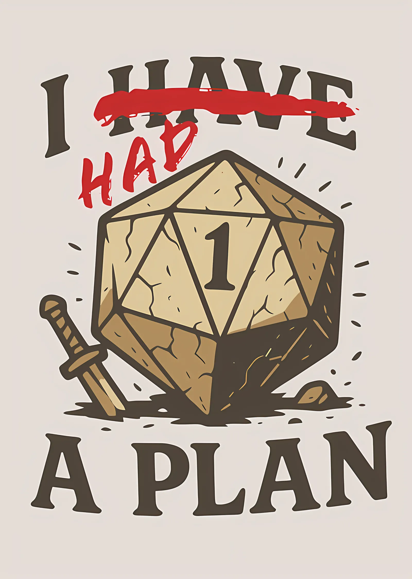 I Had a Plan - Zar metal tablo
