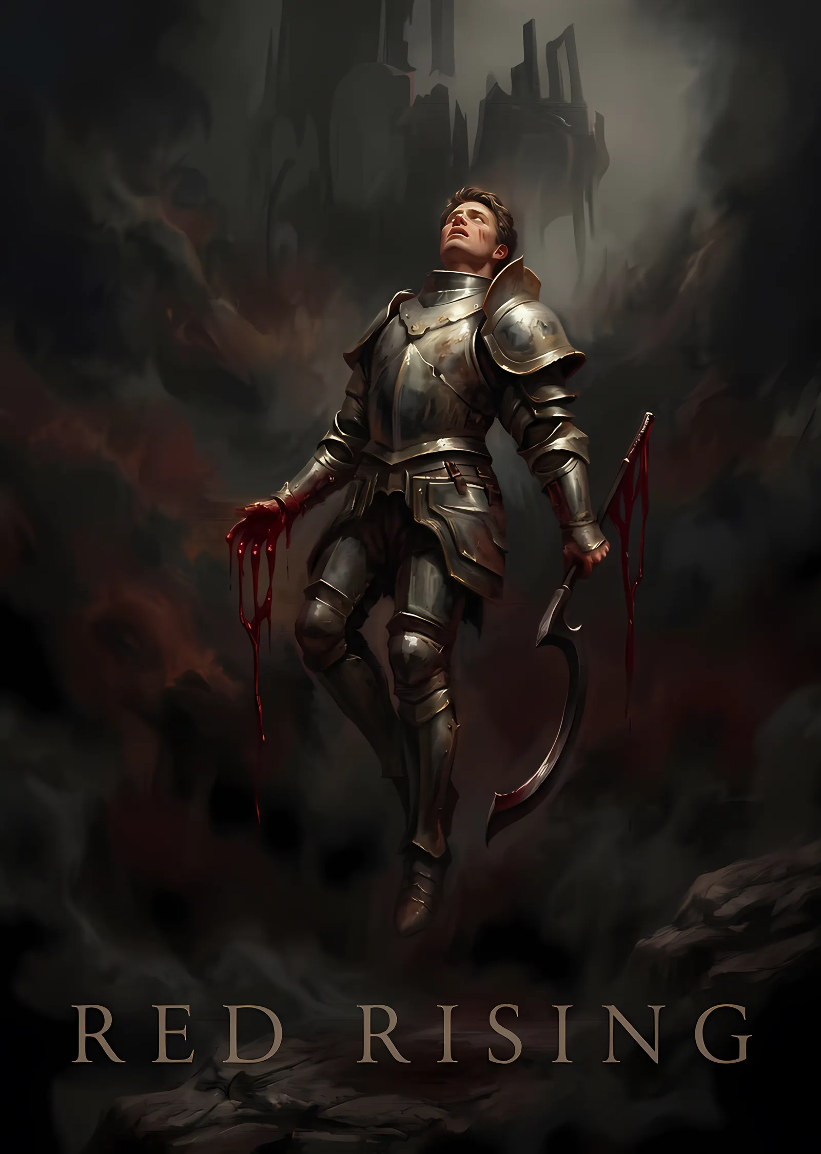 Red Rising - Zırhlı Figür metal tablo