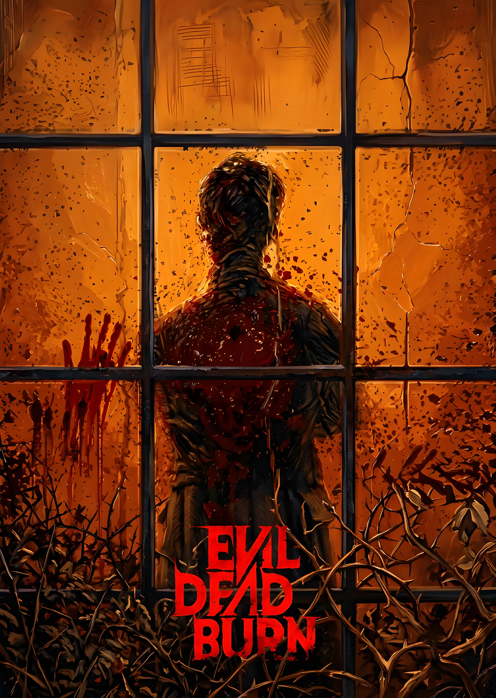 Evil Dead Burn - Camdaki Gölge metal tablo