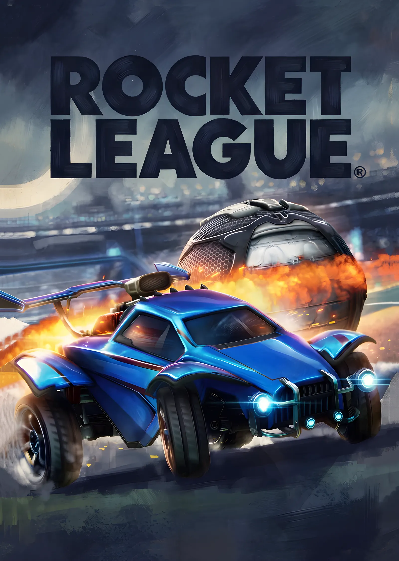 Rocket League - Turbo Araç ve Top metal tablo