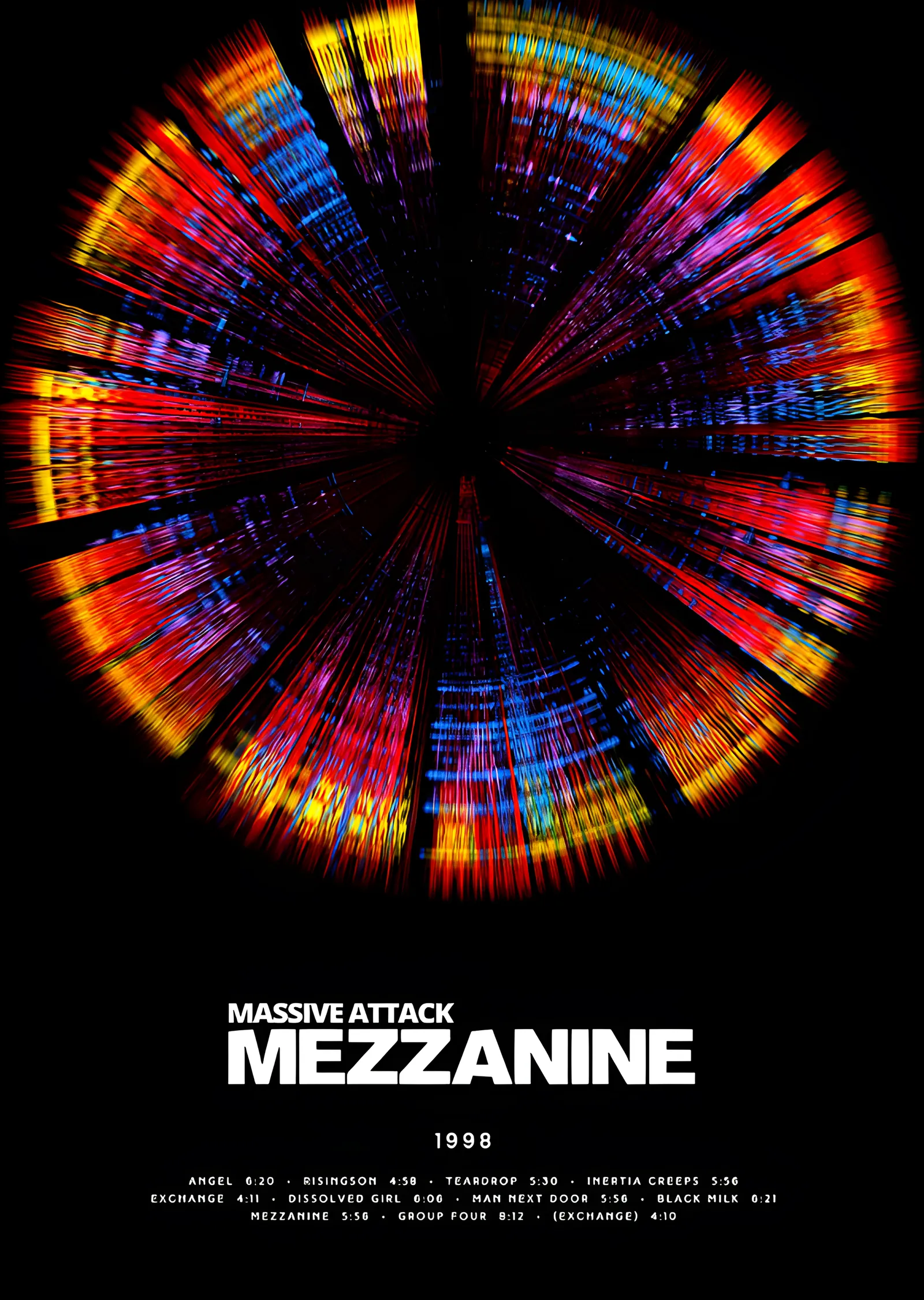 Massive Attack - Mezzanine metal tablo