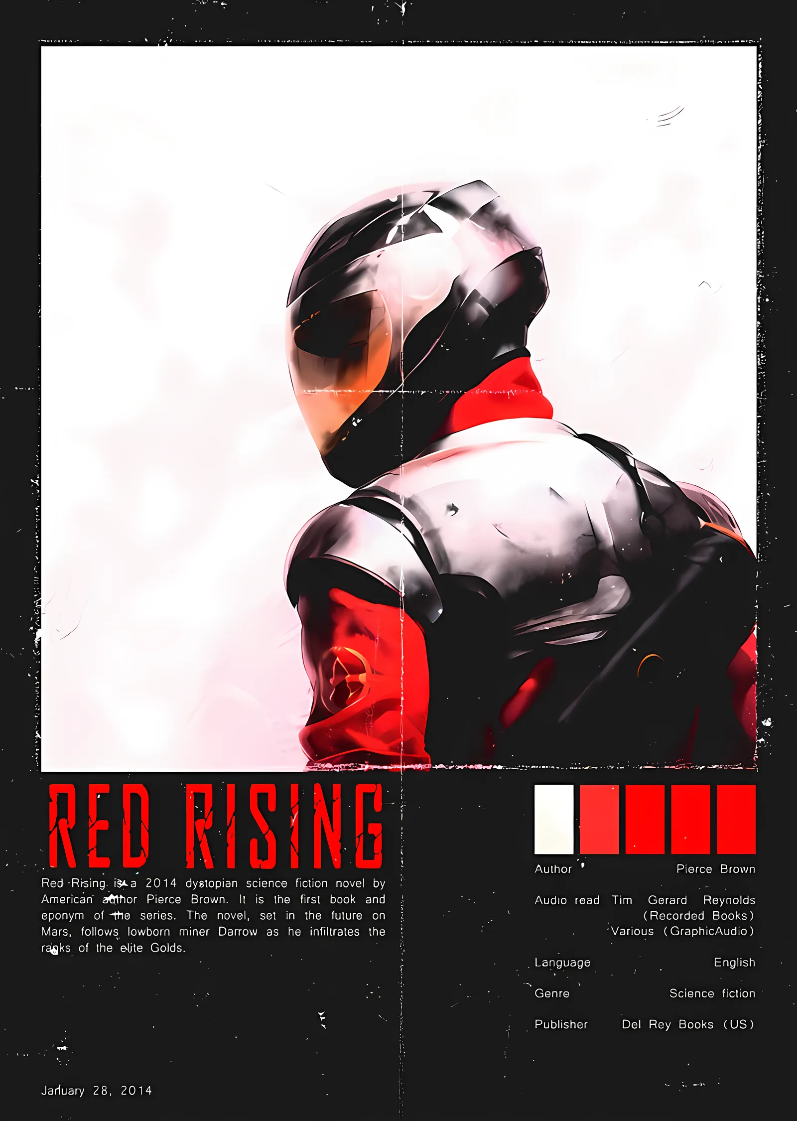 Red Rising - Künye Kartı metal tablo