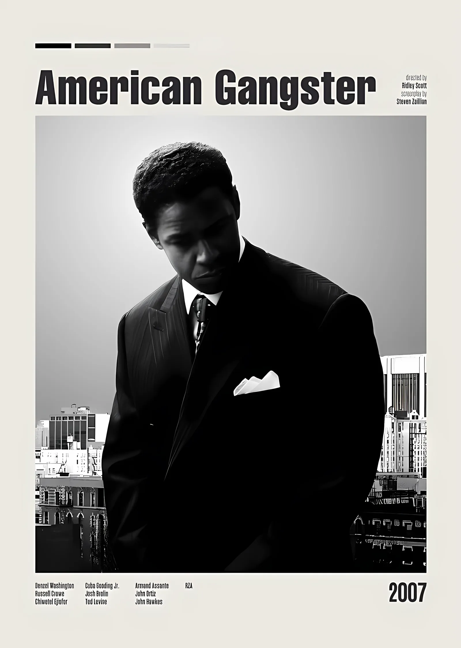 American Gangster - Frank Lucas metal tablo