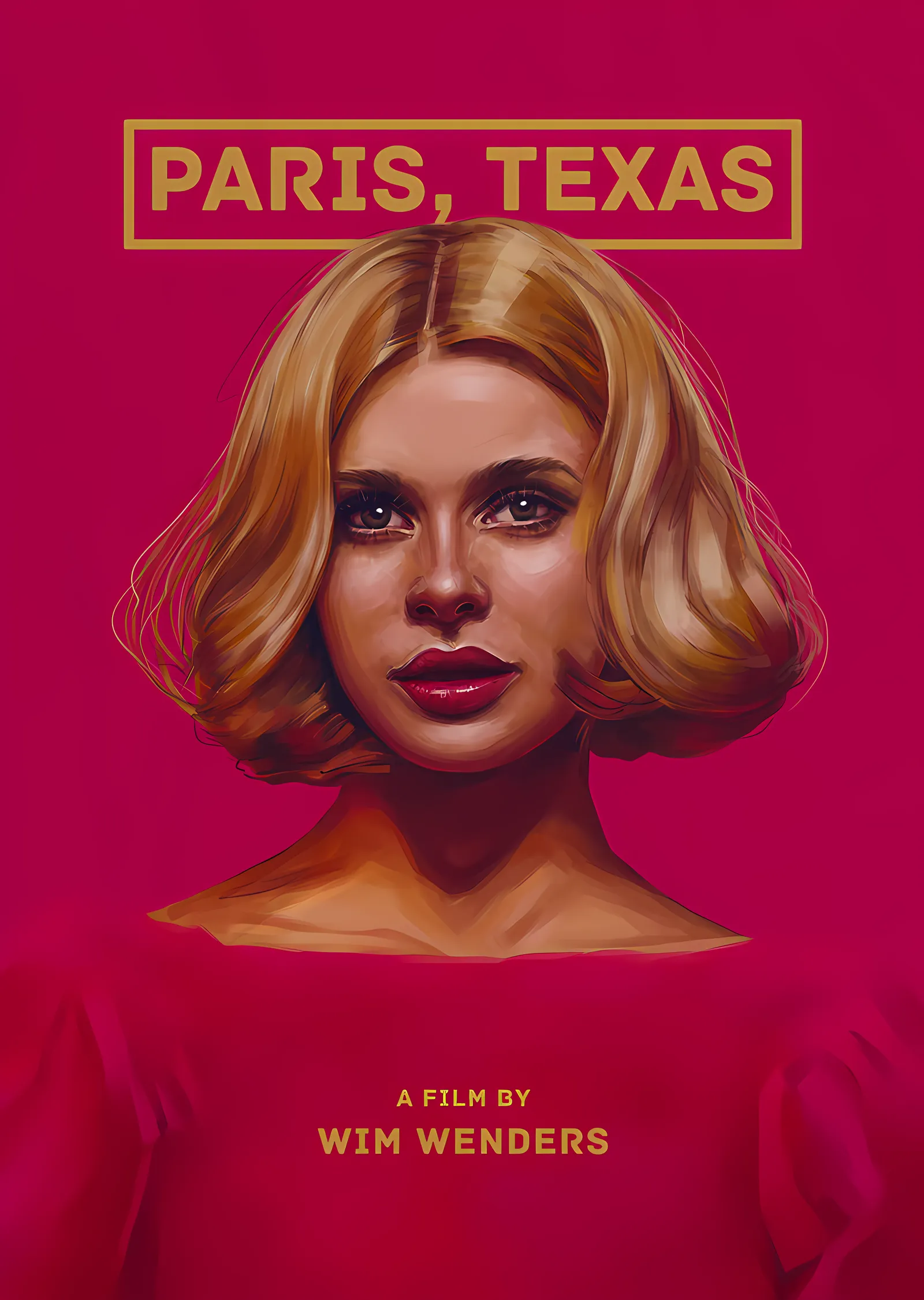 Paris, Texas - Nastassja Kinski metal tablo